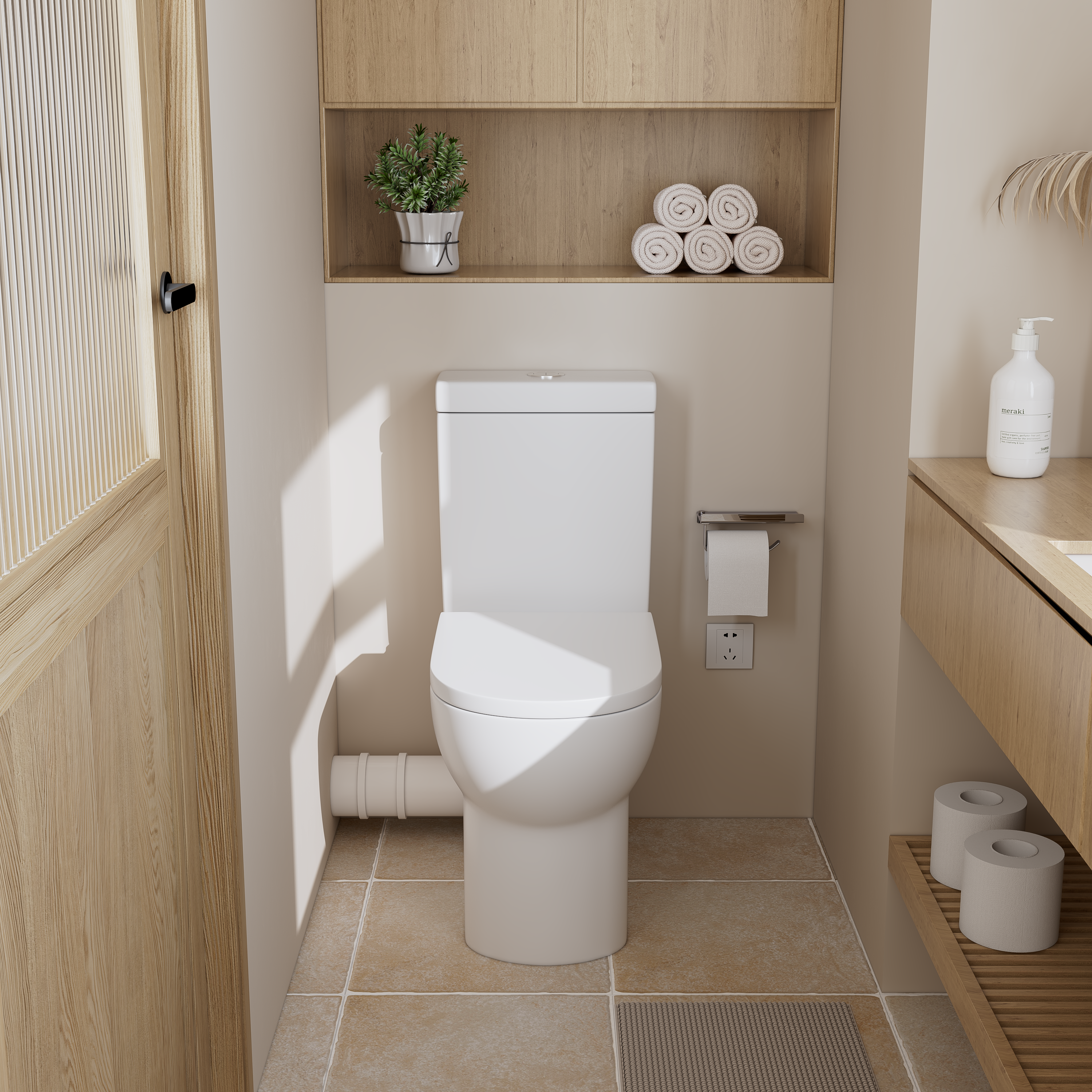 Bela Skew Toilet Suite 665*375*830mm