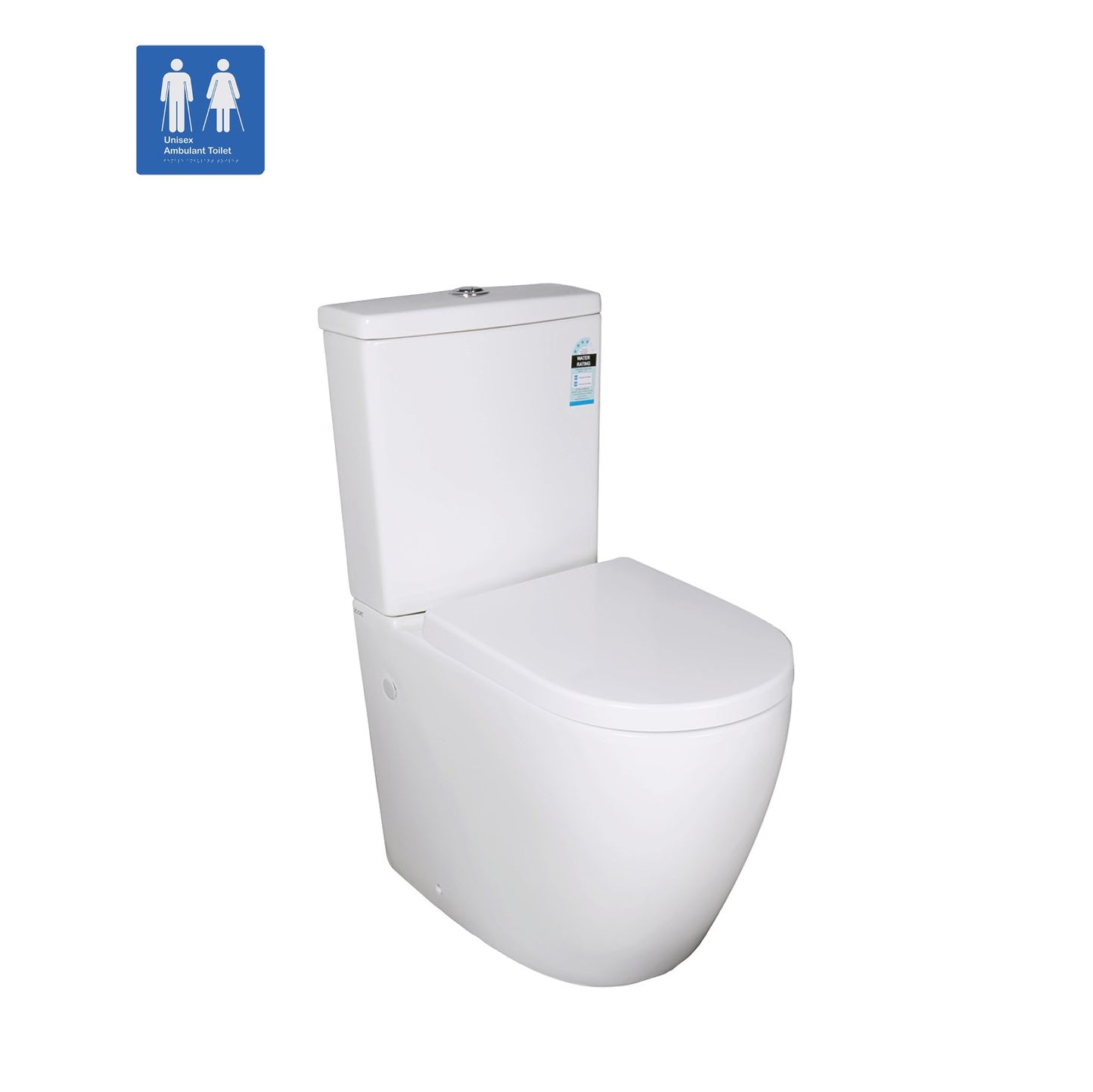660*400*905mm Back to Wall Box Rim Toilet Suite LUX021 Trap Included