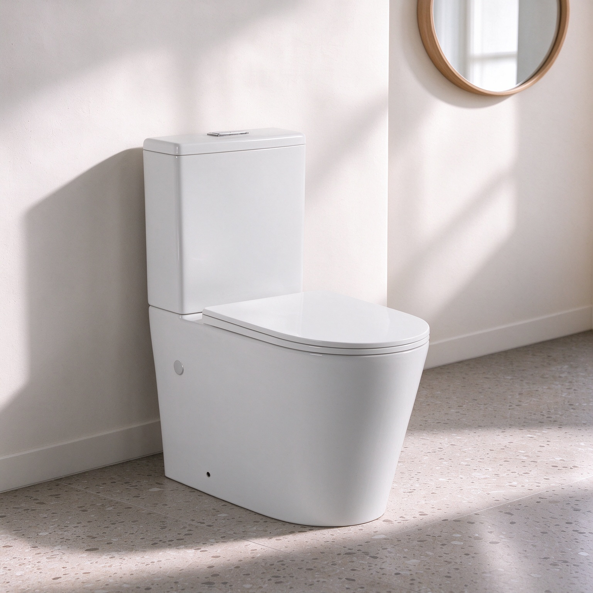 Avis Rimless Toilet Suite 655*385*870mm(Matte White/Matte Black)