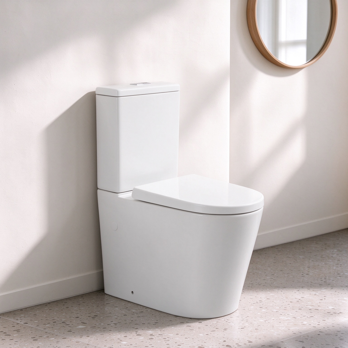 Alpha Tornado Flush Rimless Toilet Suite 655*385*870mm