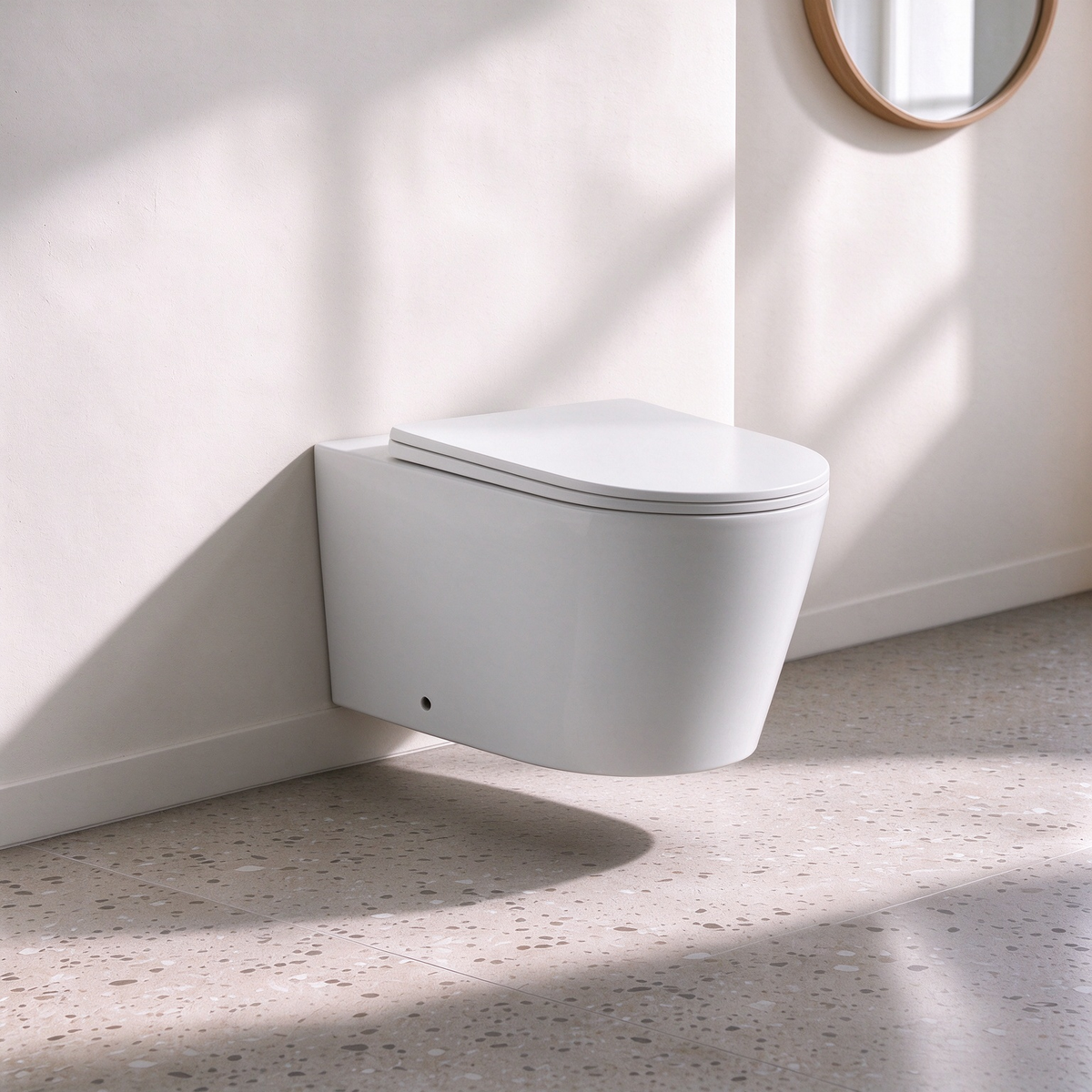 Avis Rimless Wall-Hung Toilet Pan 575*360*415mm