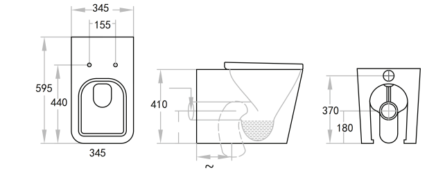 Flux Box Rim Wall Faced Pan 595*345*410mm