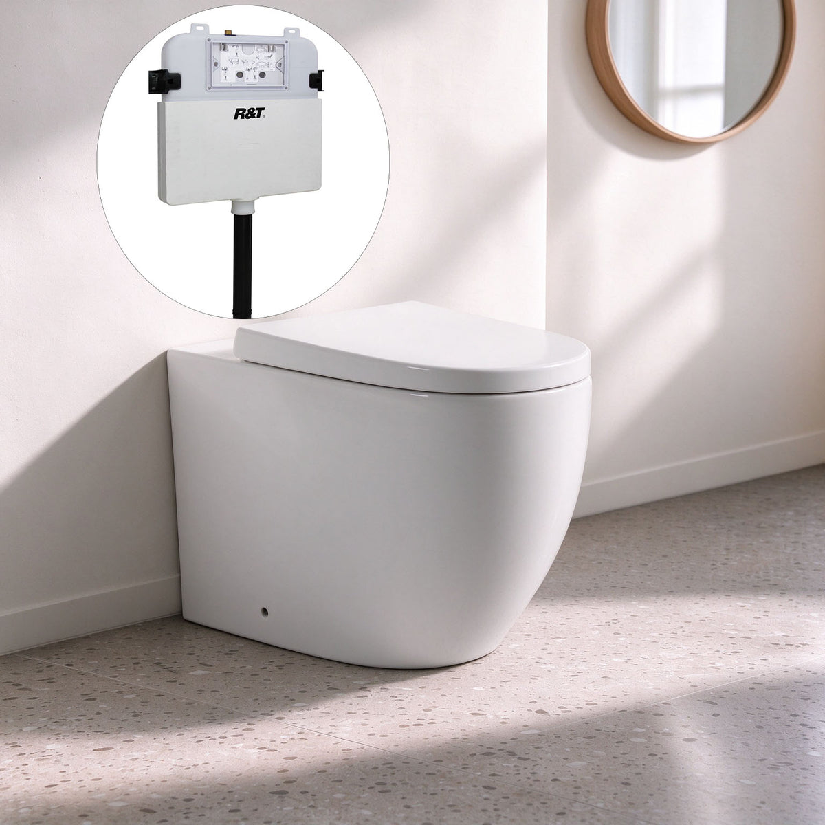 Veda R&T inwall Floor Toilet Suite