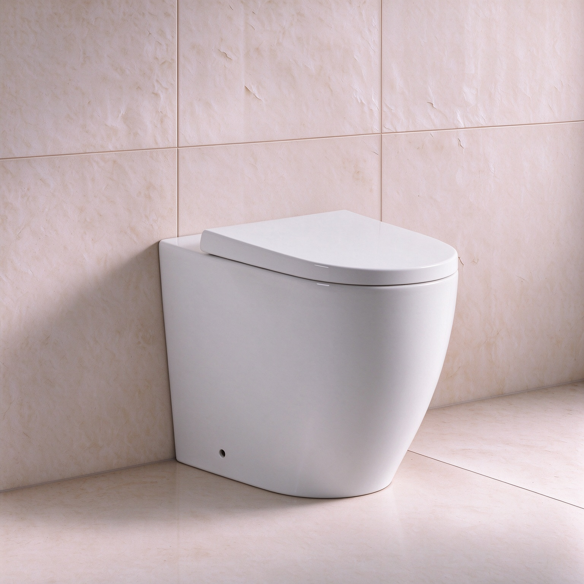 Veda Tornado Wall Faced Floor Pan Trap Included 595*360*410mm - Gloss White