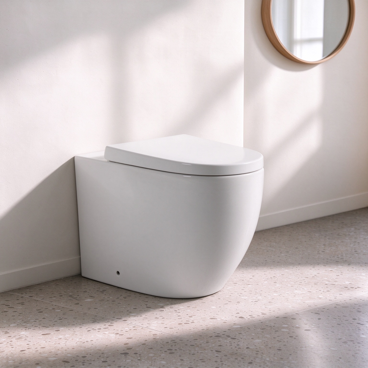 Veda Tornado Wall Faced Floor Pan Trap Included 595*360*410mm - Gloss White