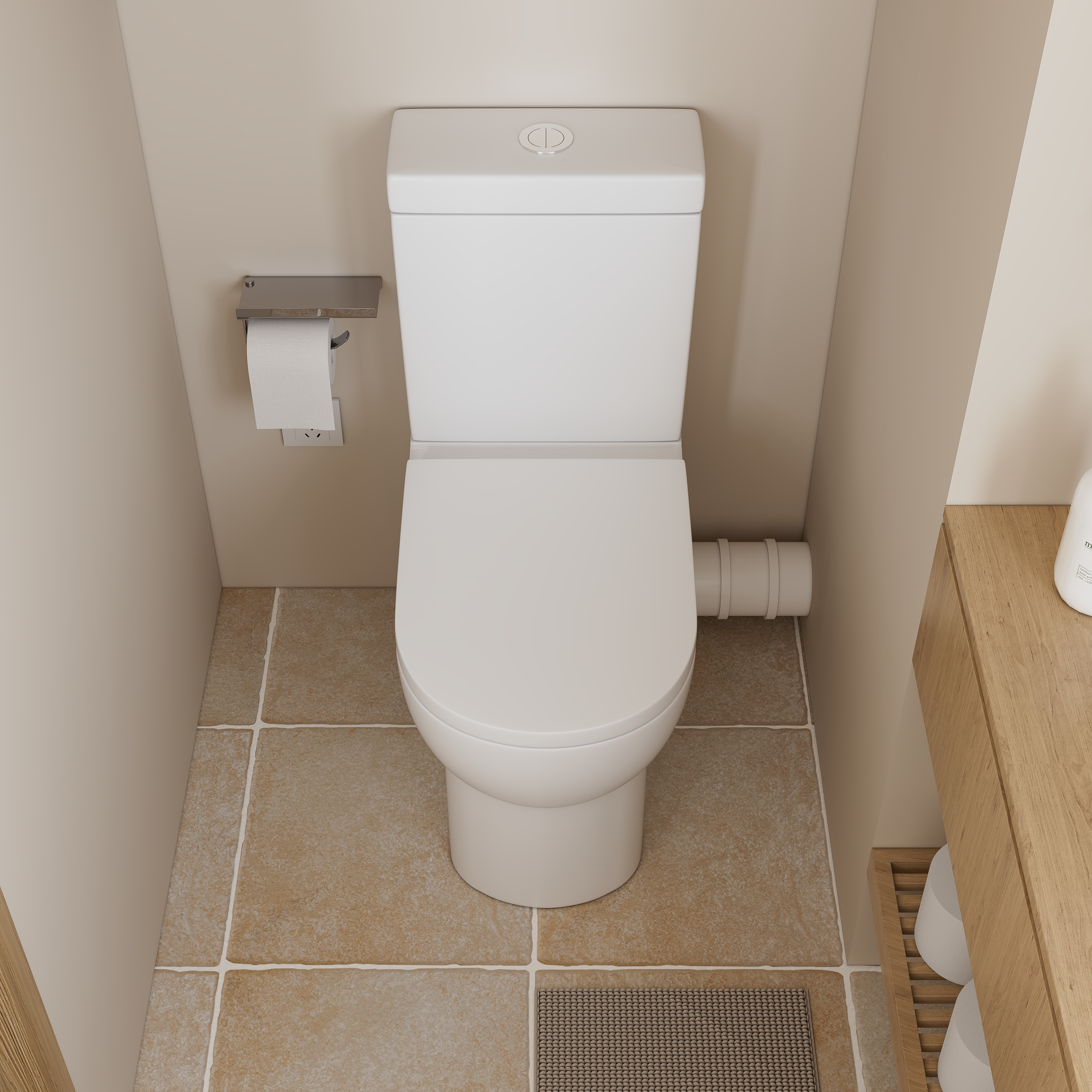 Bela Skew Toilet Suite 665*375*830mm