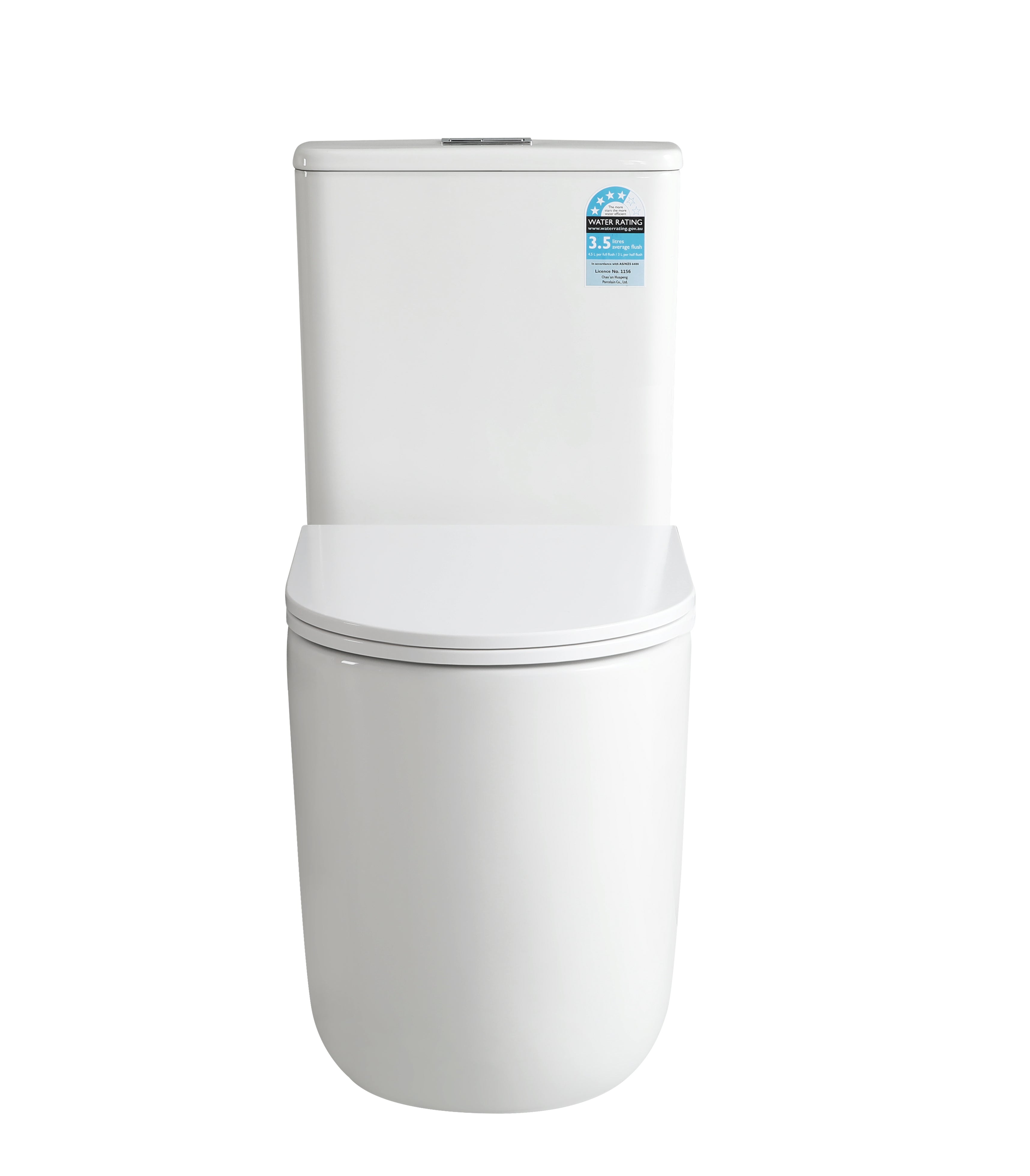 655*385*835mm Back to Wall Mira Tornado Rimless Toilet Suite V037