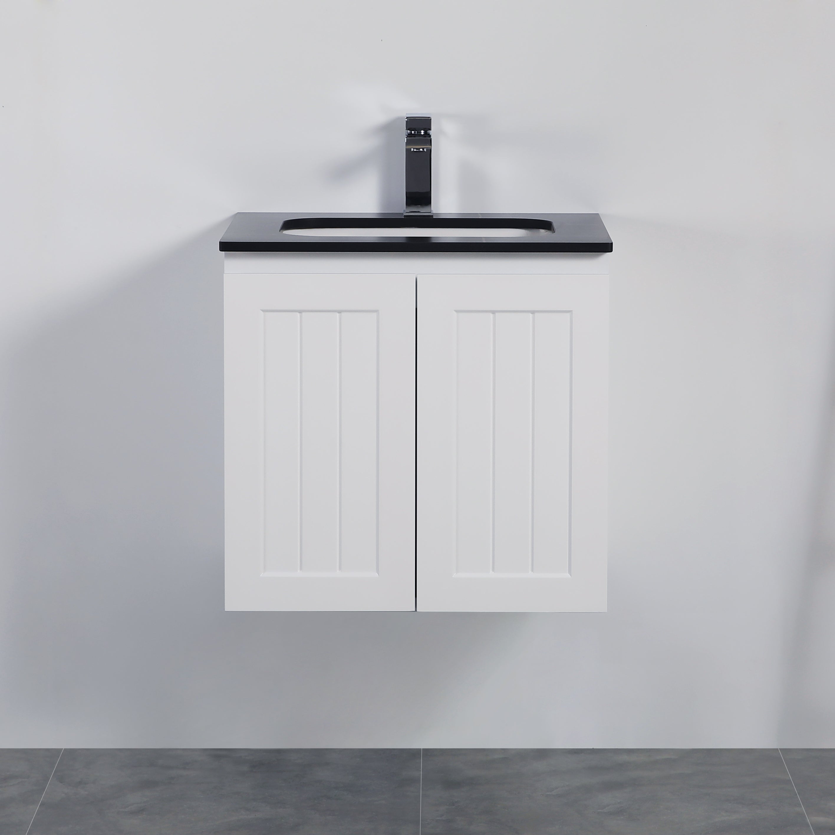 Haven Wood Wall-Mounted PVC Cabinet With Soft Closing Doors 590/740/890mm