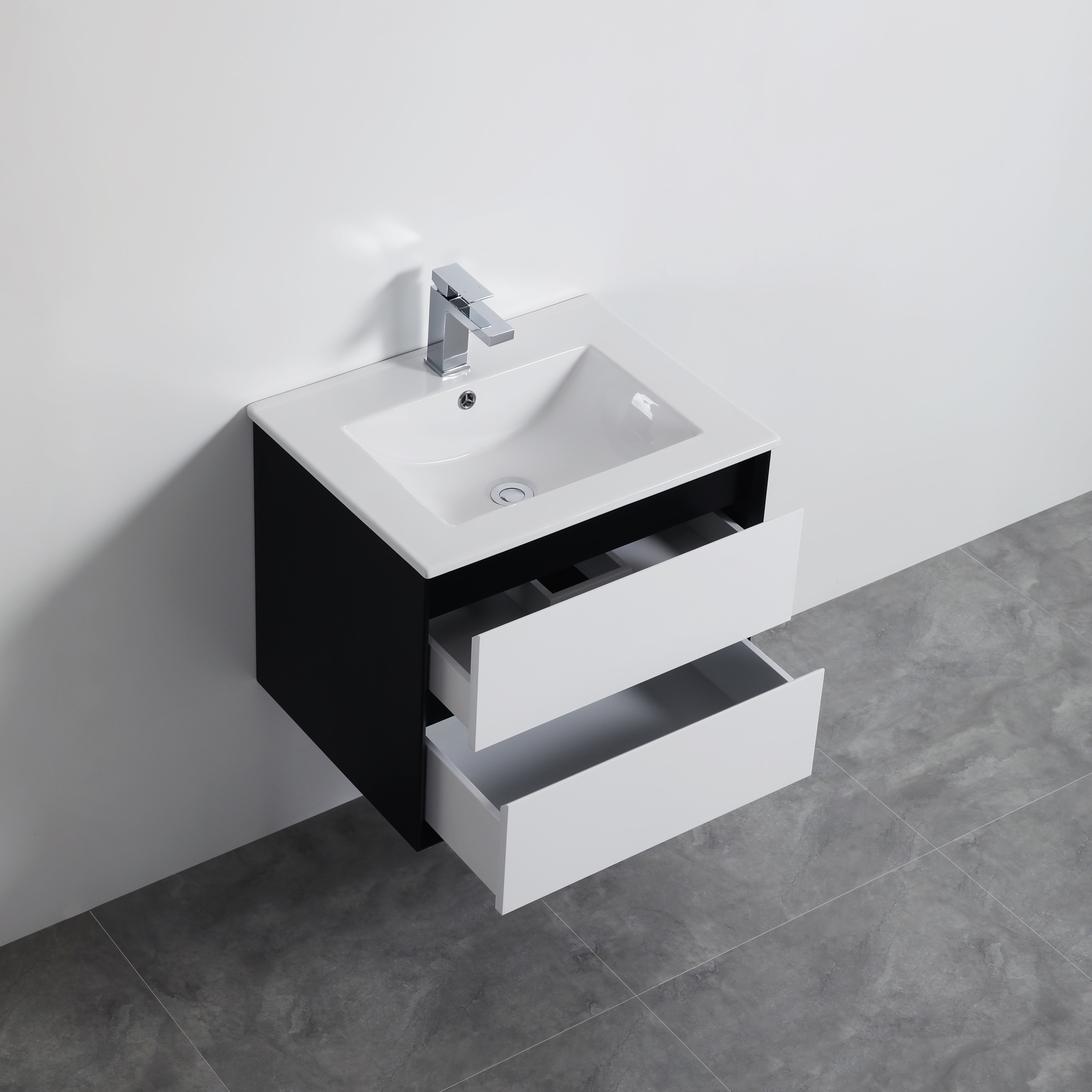 PVC Wall-Mounted Vanity Cabinet 600-1500mm