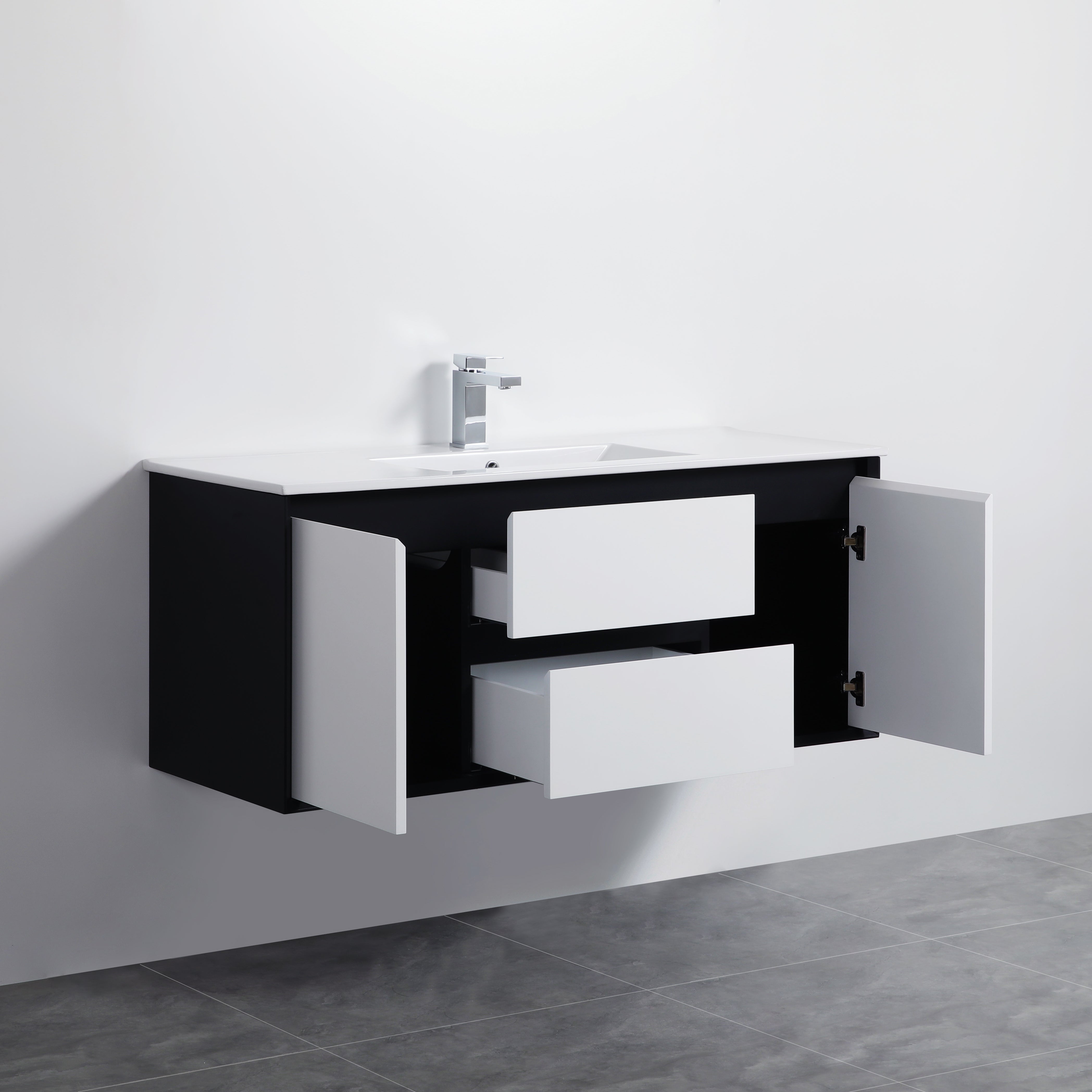 PVC Wall-Mounted Vanity Cabinet 600-1500mm