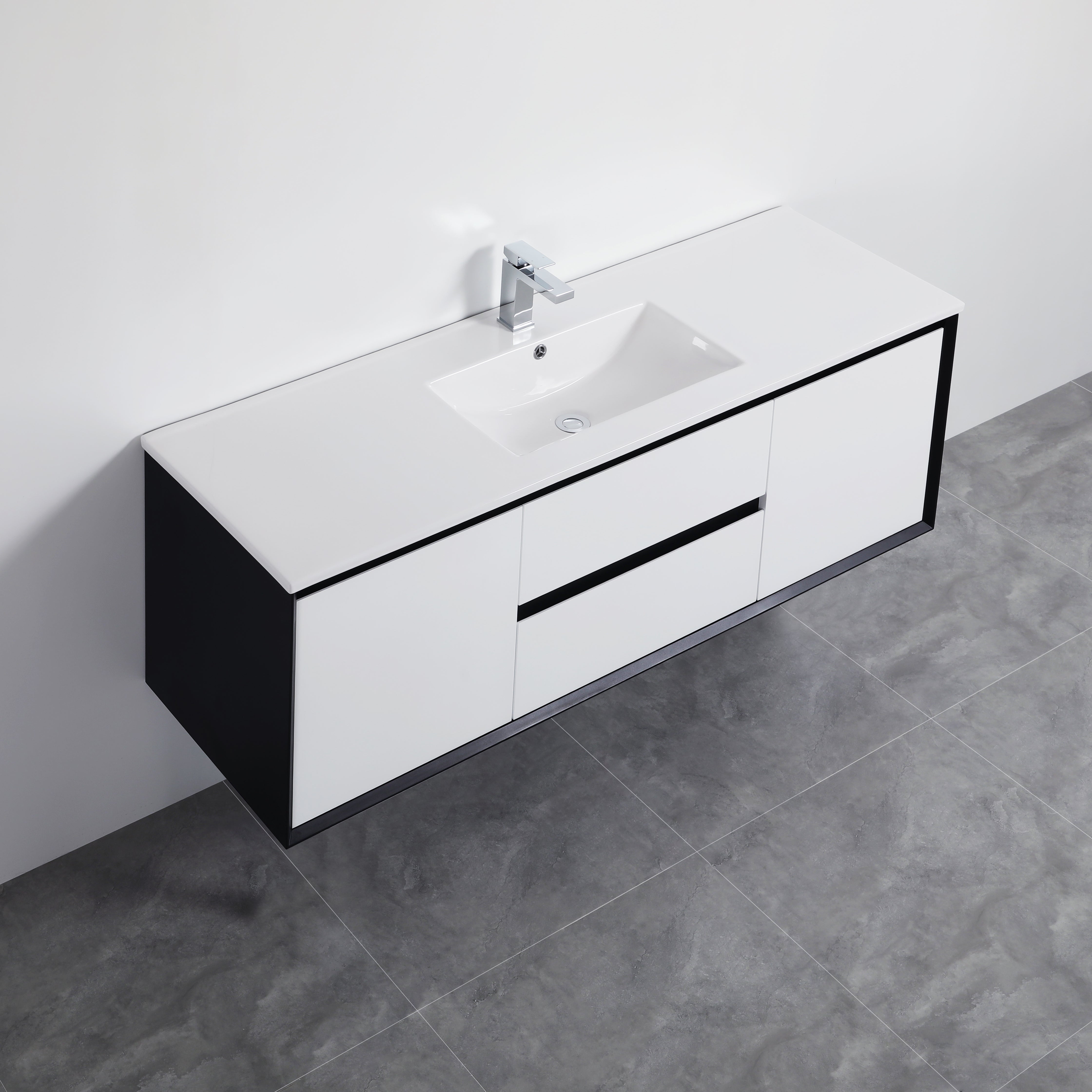 PVC Wall-Mounted Vanity Cabinet 600-1500mm