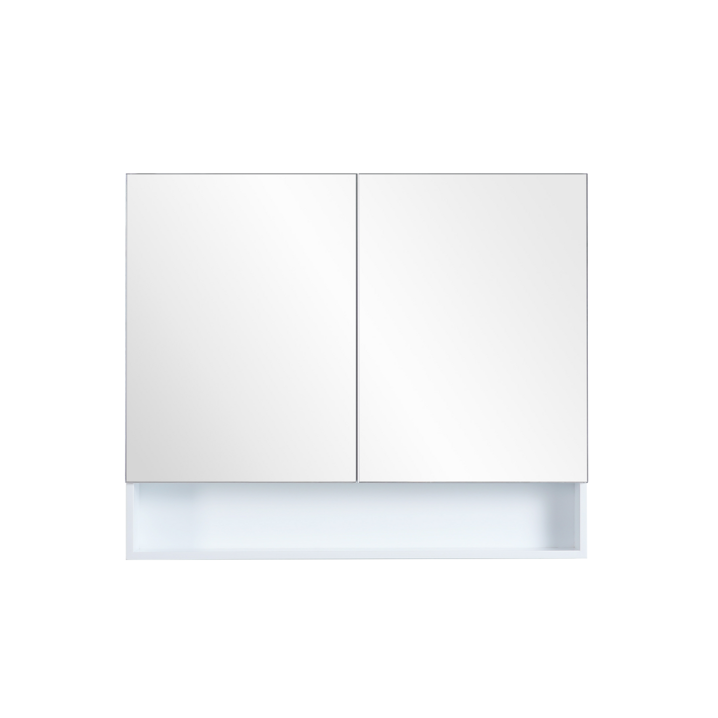 Matte White Fremantle Mirror Shaving Cabinet 600-1480mm FMWSV600/750/900/1200/1500