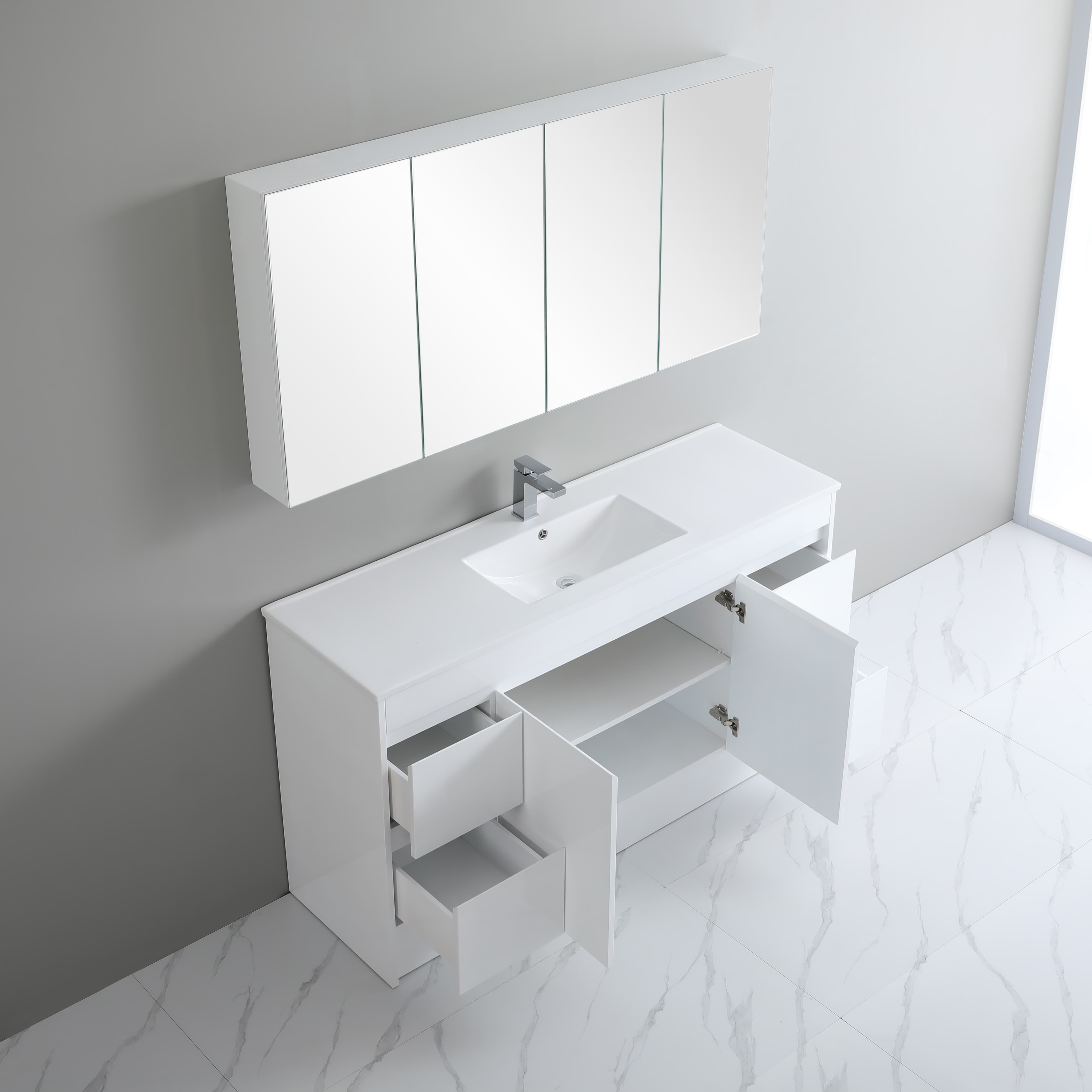 Polar PVC Wall-Mounted Vanity 1500*460*545mm