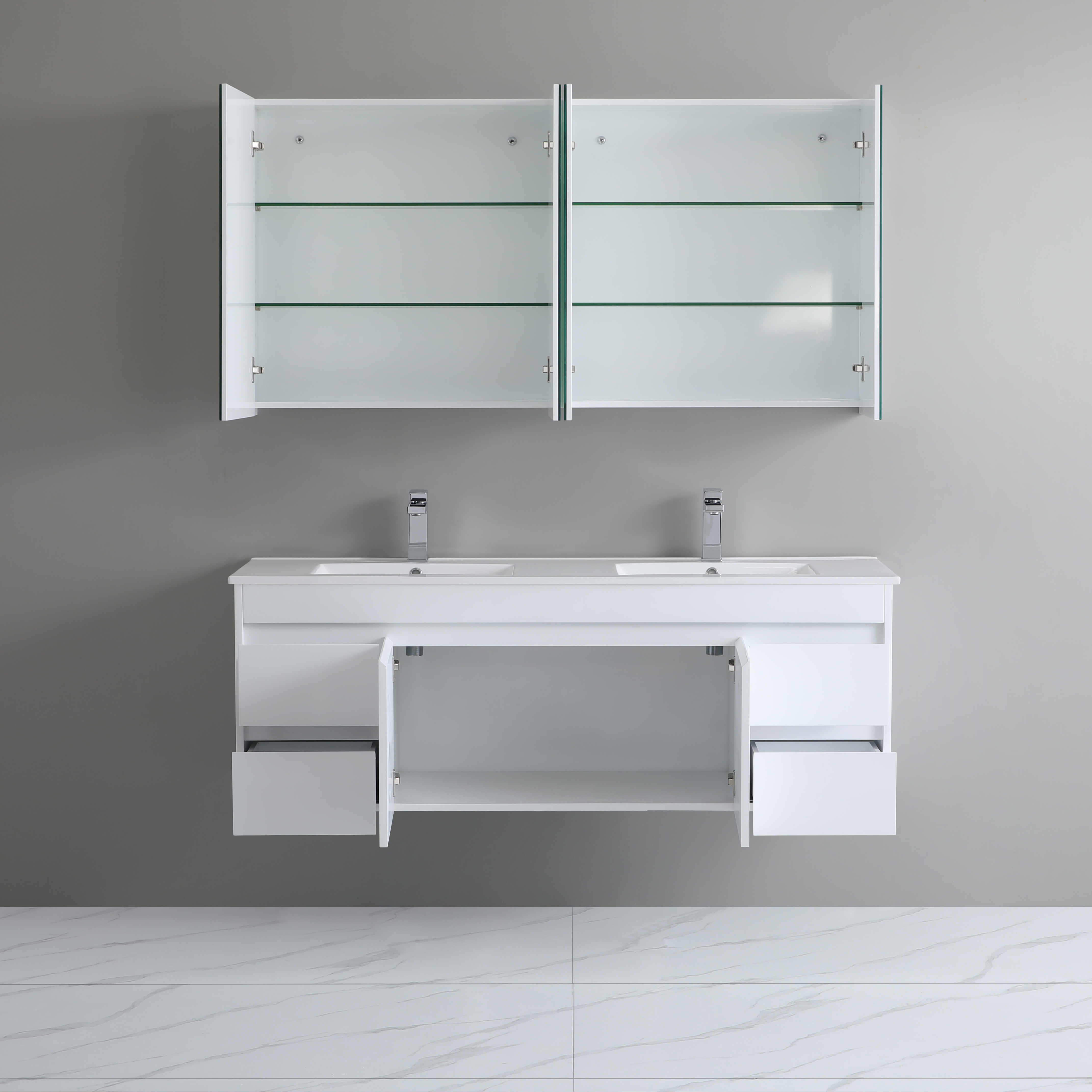 Arctic Gloss PVC Vanity 1490*470*550mm