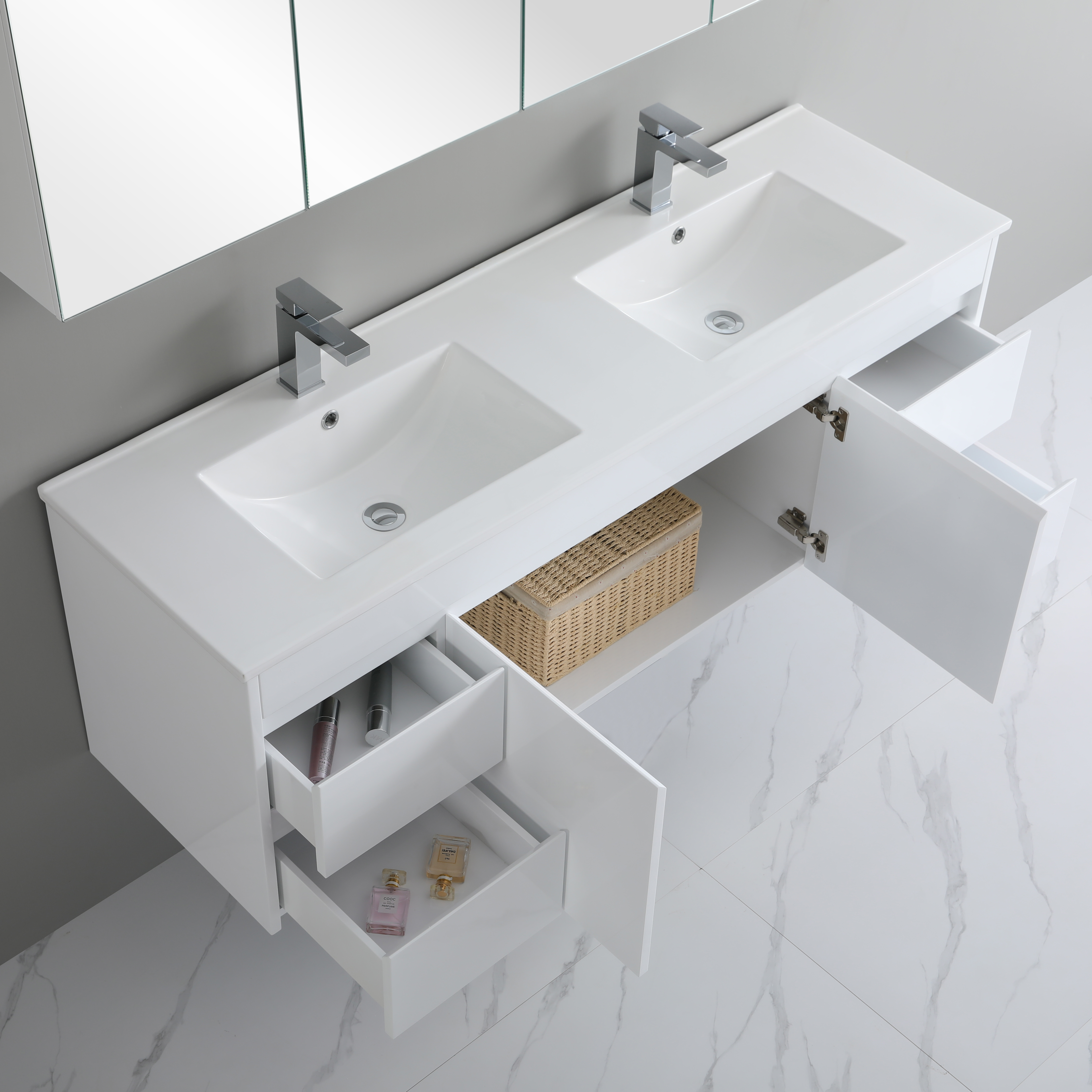 Arctic Gloss PVC Vanity 1490*470*550mm