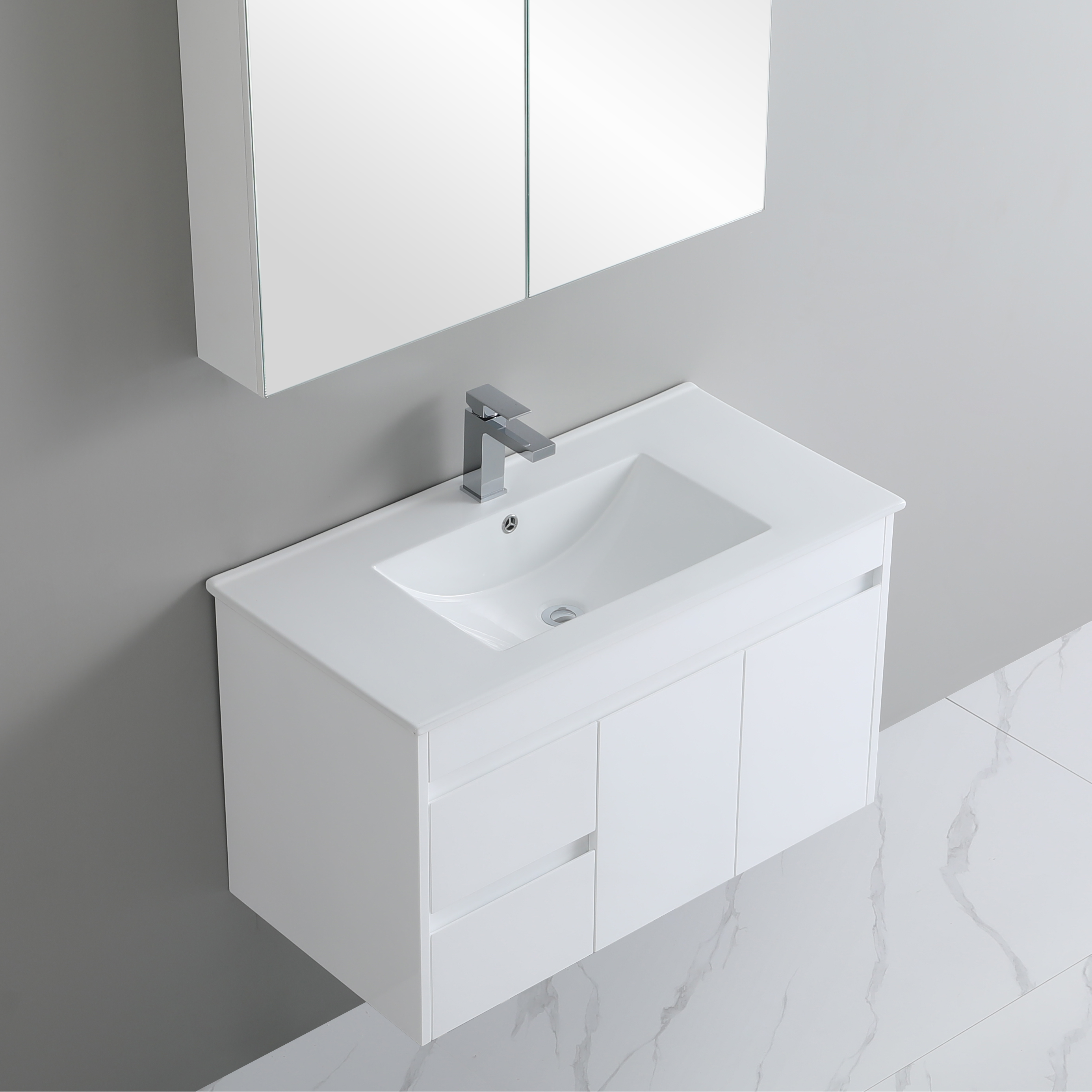 Polar PVC Wall-Mounted Vanity 900*460*550mm