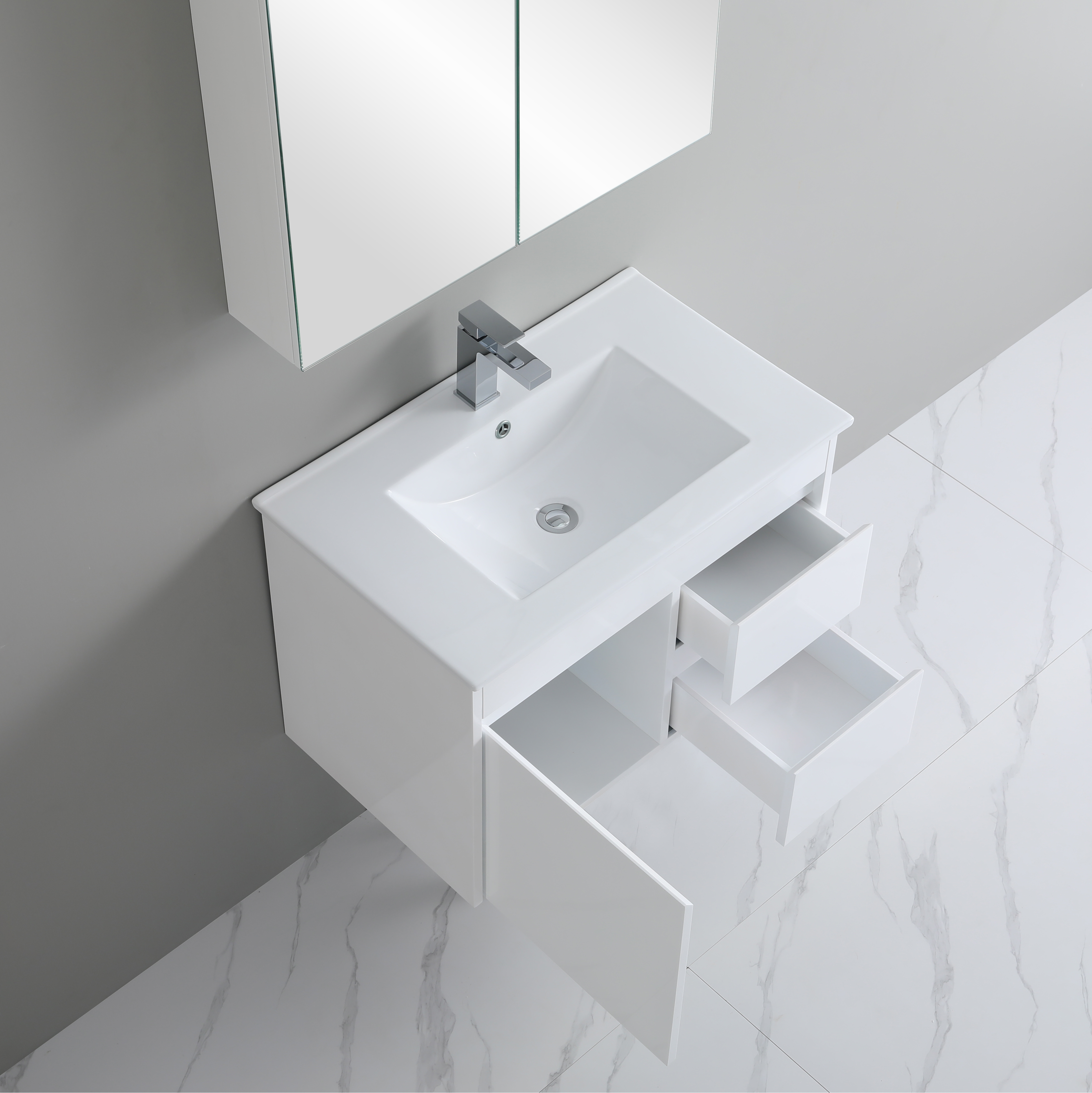Polar PVC Wall-Mounted Vanity 750*460*550mm