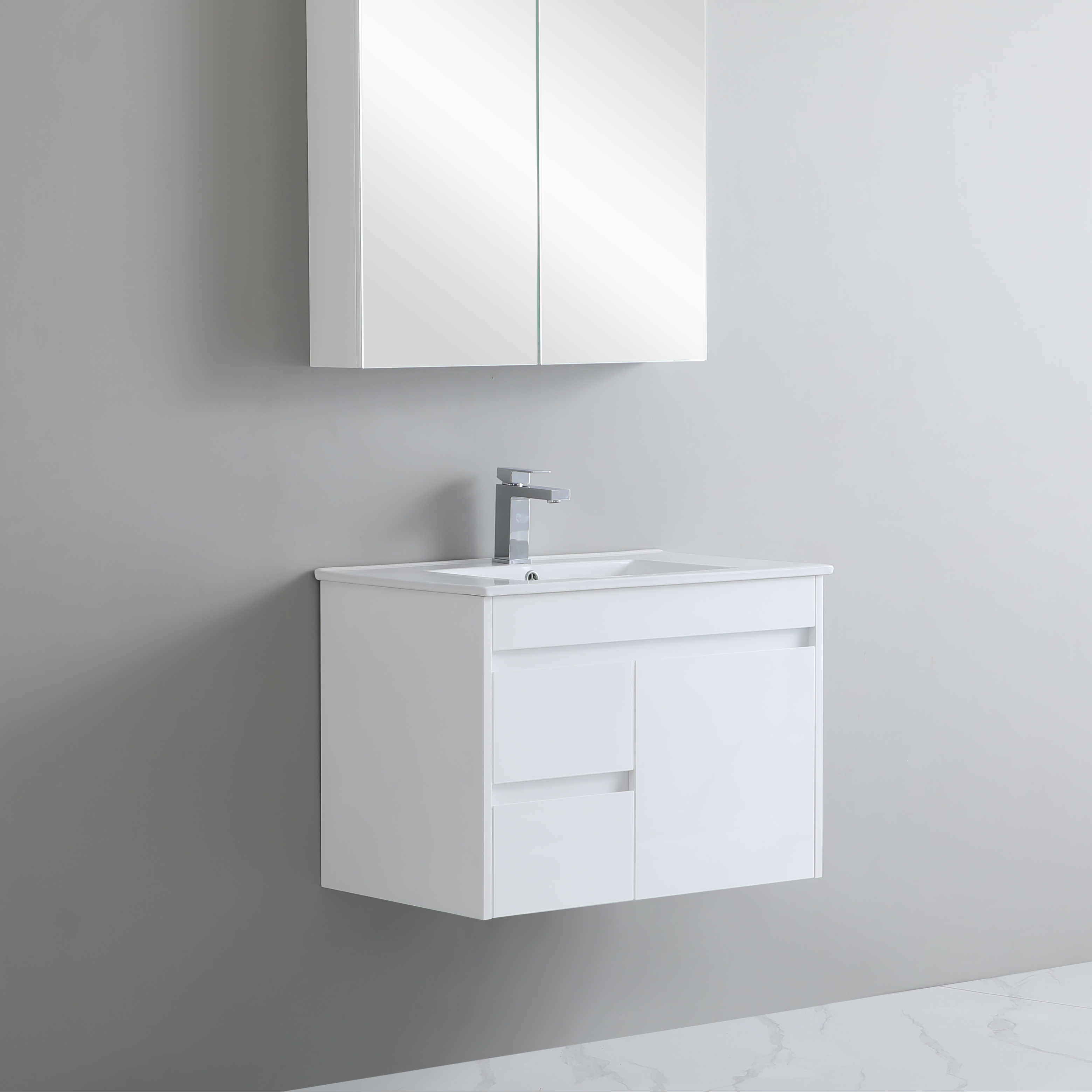 Polar PVC Wall-Mounted Vanity 750*460*550mm