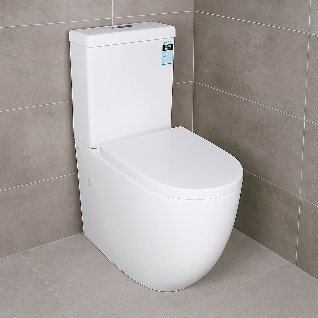 635*380*830mm Back to Wall Box Rim Toilet Suite LUX023 Trap Included