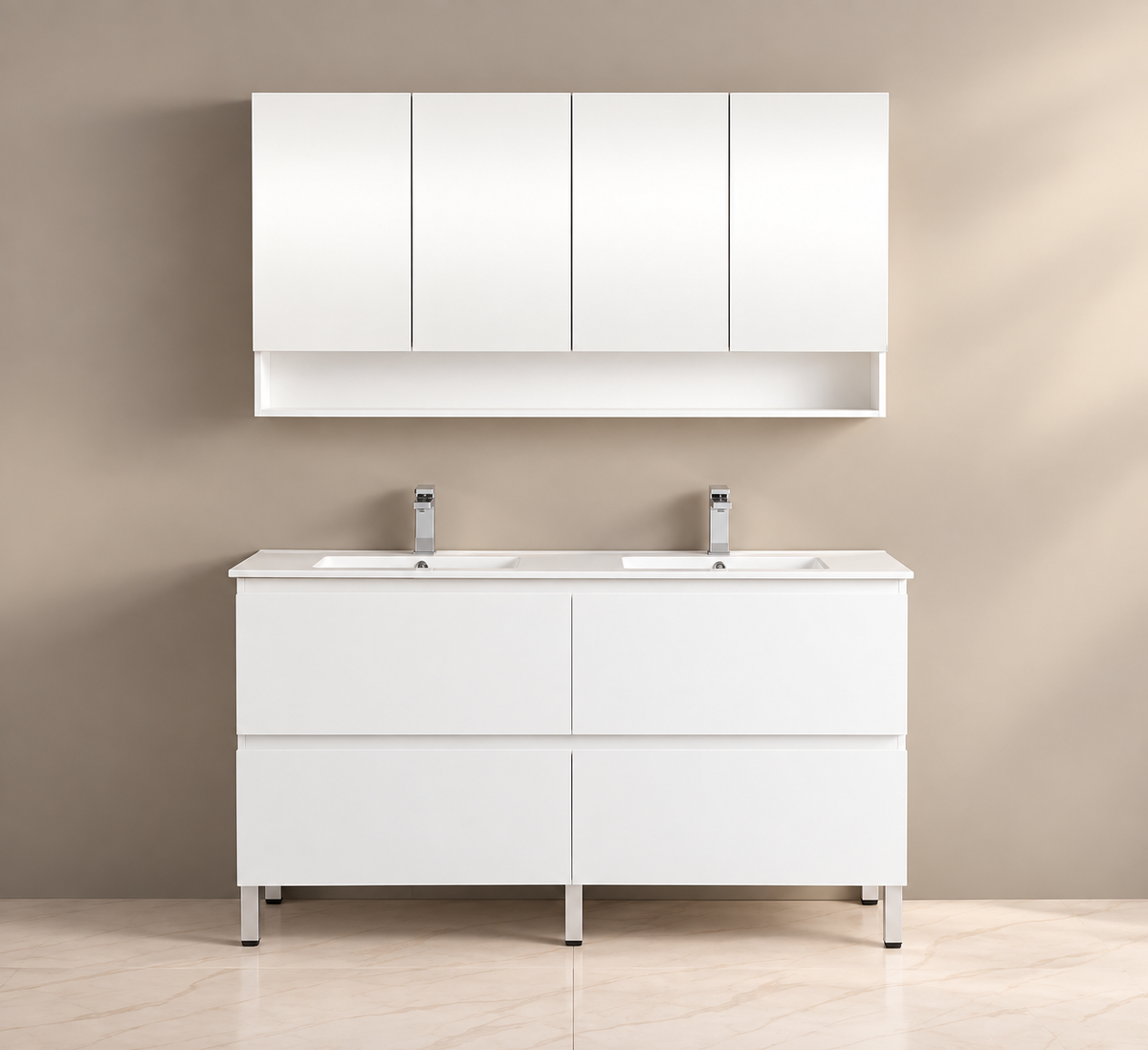 Leg Vanity Cabinet (PVC Material) 590-1500mm (Luxern)