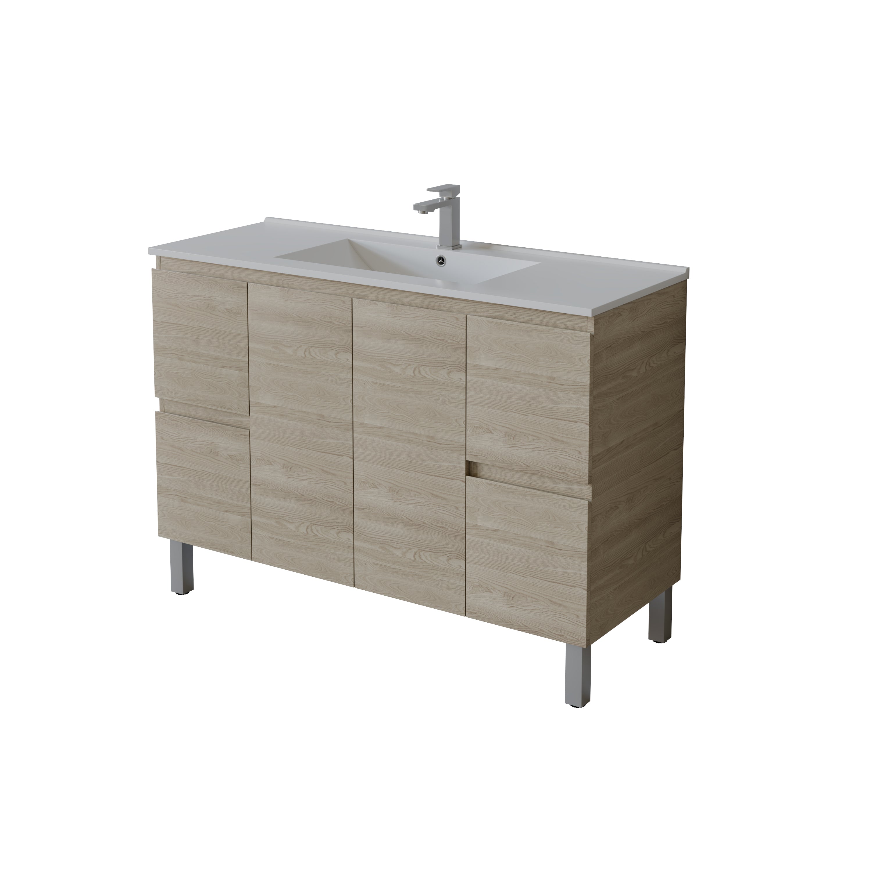Bathroom Vanity White PVC Polyurethane 1200/1500mm