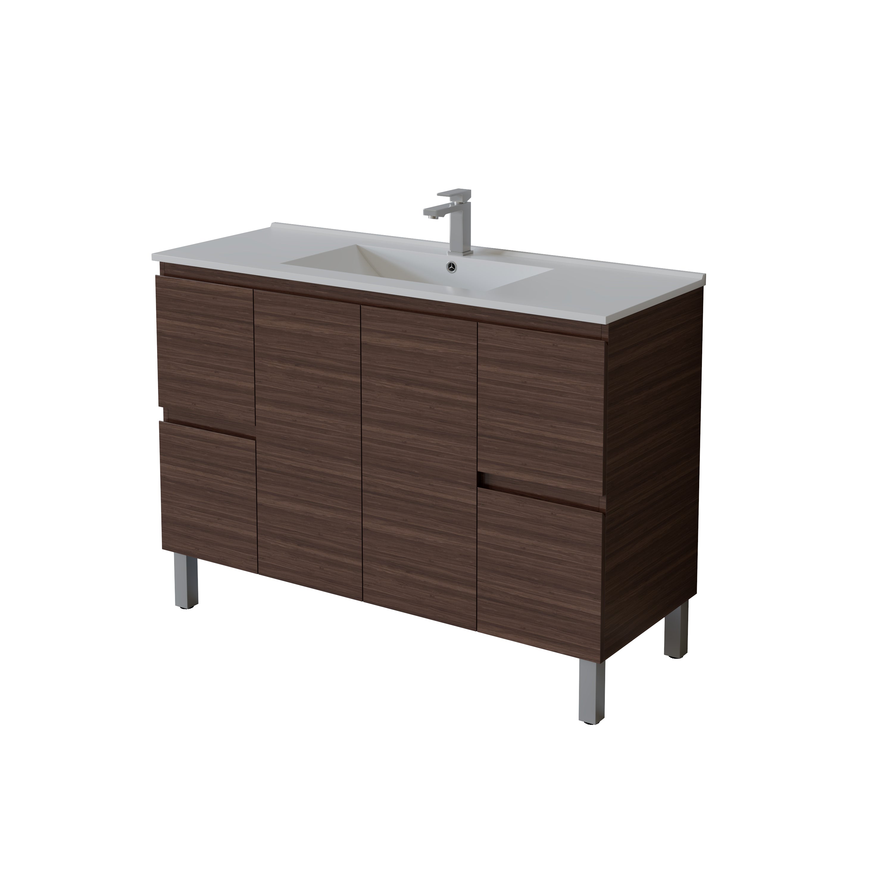 Bathroom Vanity White PVC Polyurethane 1200/1500mm
