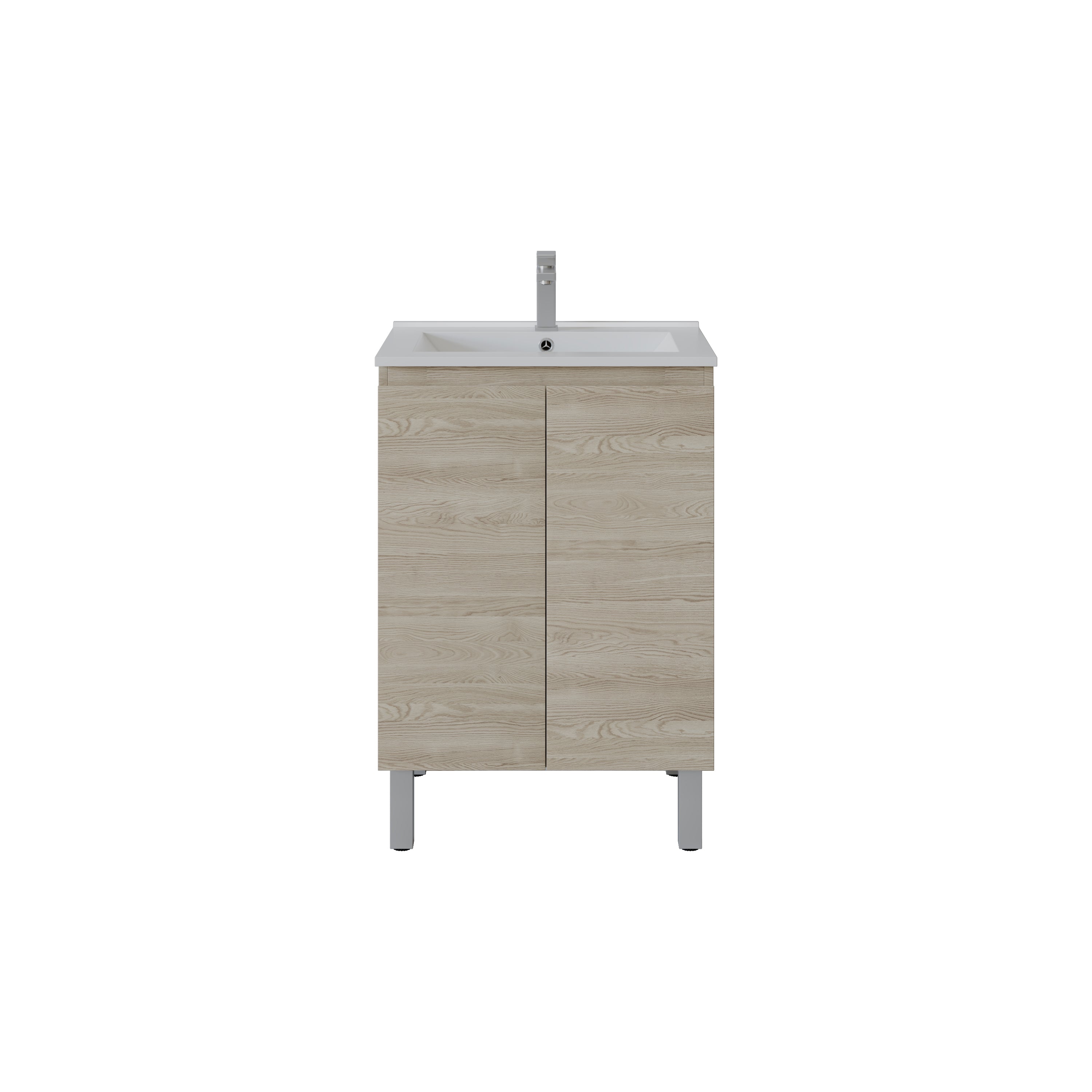 Bathroom Vanity White PVC Polyurethane 600*460*880mm