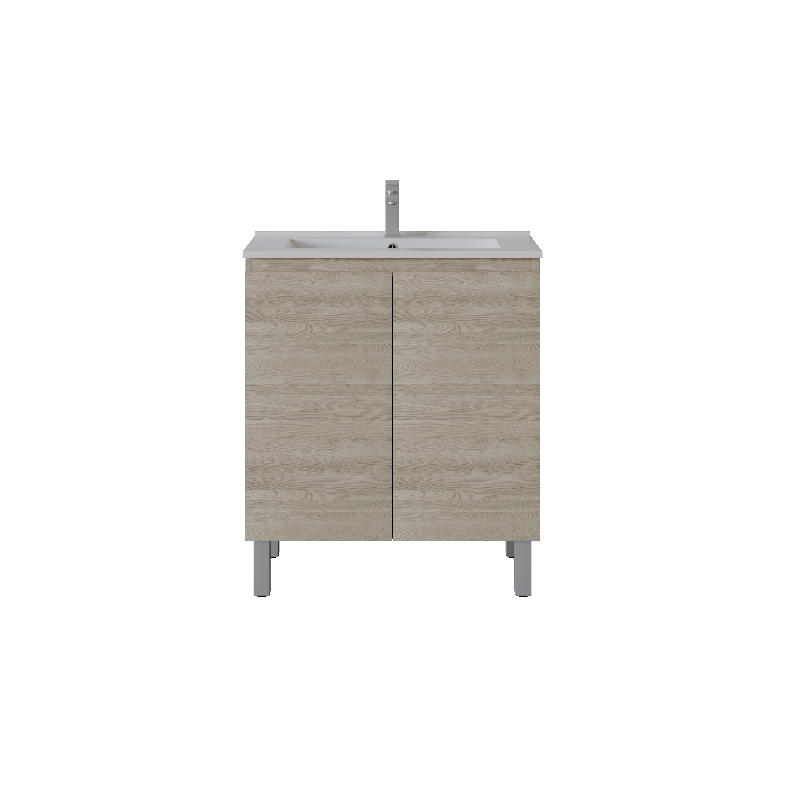 Slim Freestanding Vanity with Legs 750*360*860mm(Double-Door)