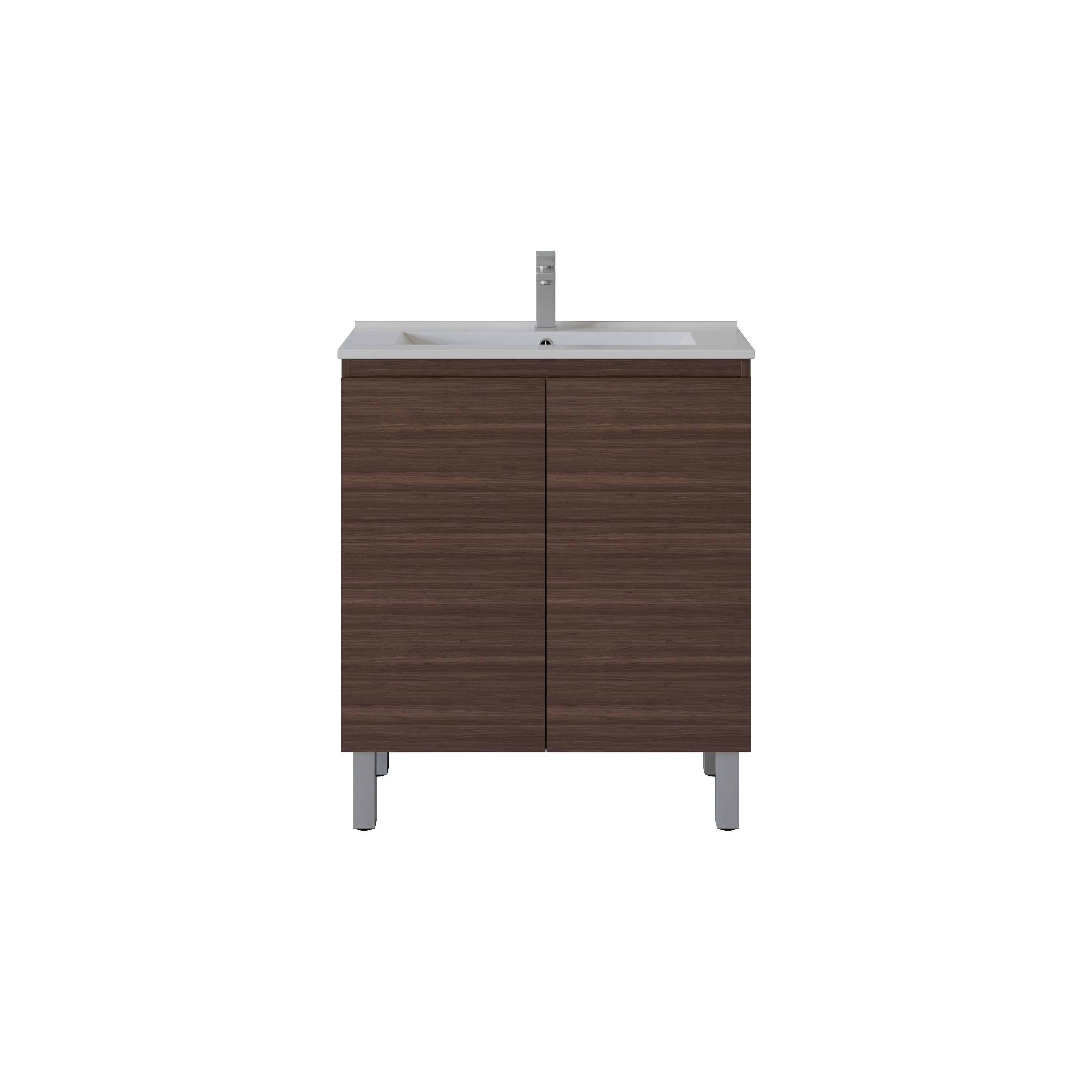 Slim Freestanding Vanity with Legs 750*360*860mm(Double-Door)