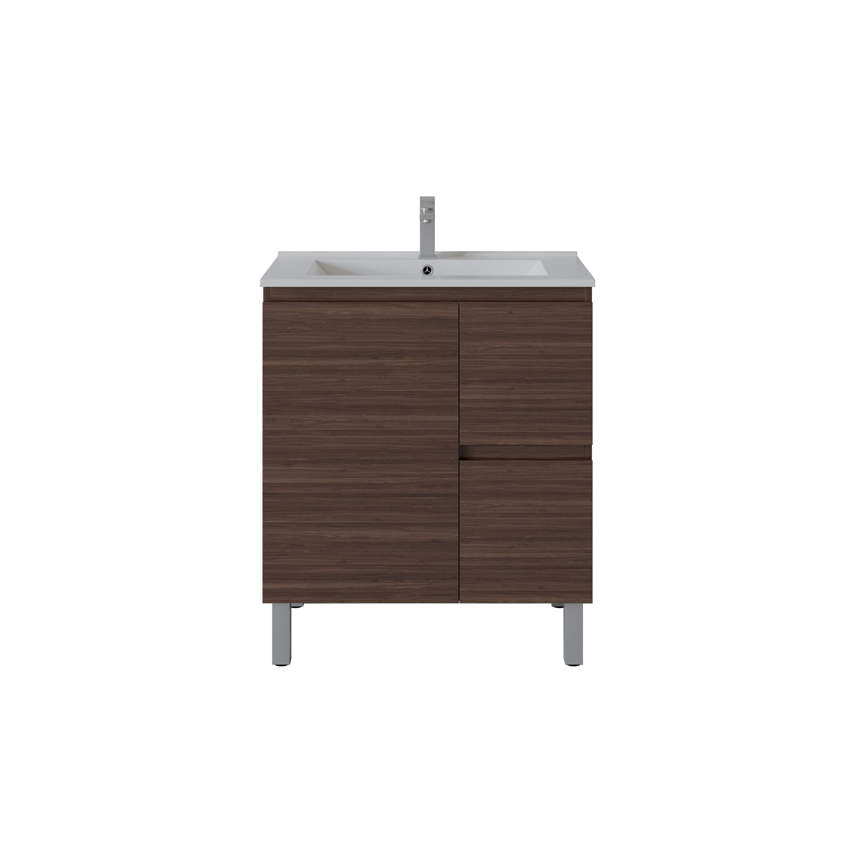 Bathroom Vanity White PVC Polyurethane 750*460*880mm