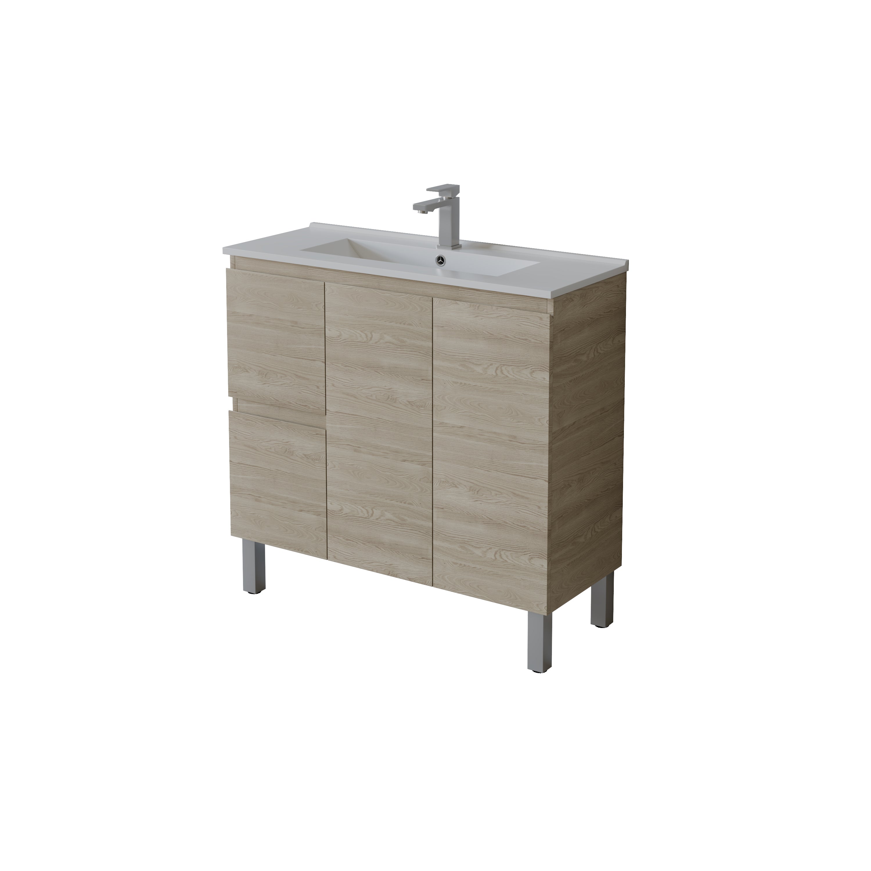 Slim Freestanding Vanity with Legs 900*360*860mm