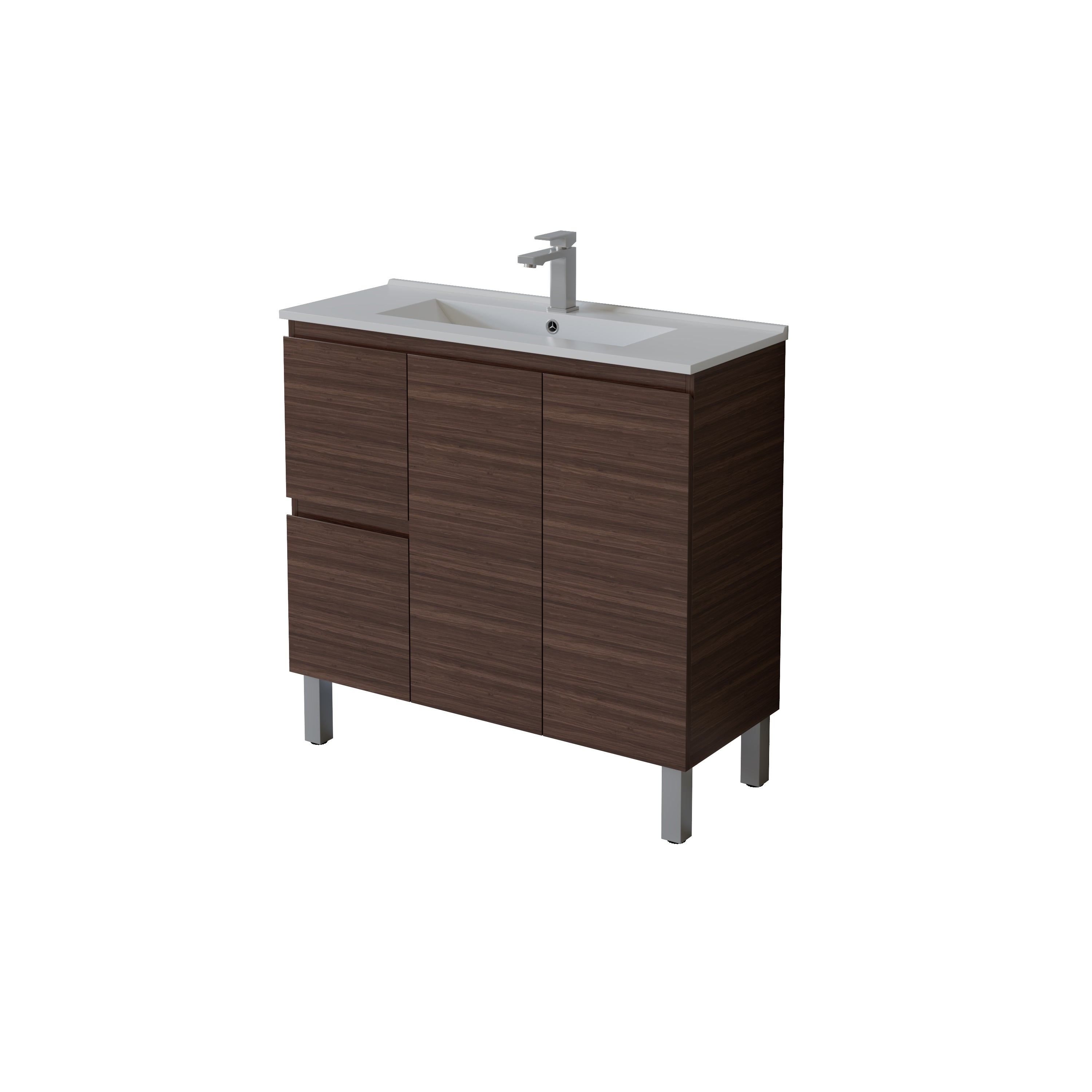 Slim Freestanding Vanity with Legs 900*360*860mm