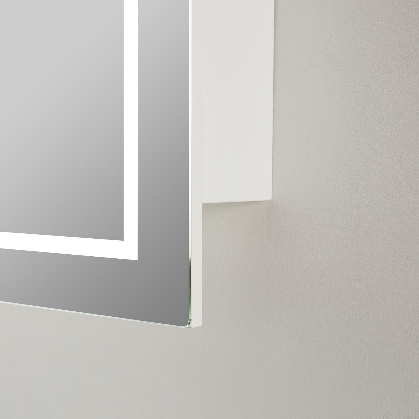 Olivia  Arch LED Shaving Cabinet Pencil Edge Frontlit 600x900x155mm OARSV6090MB/MW-LED
