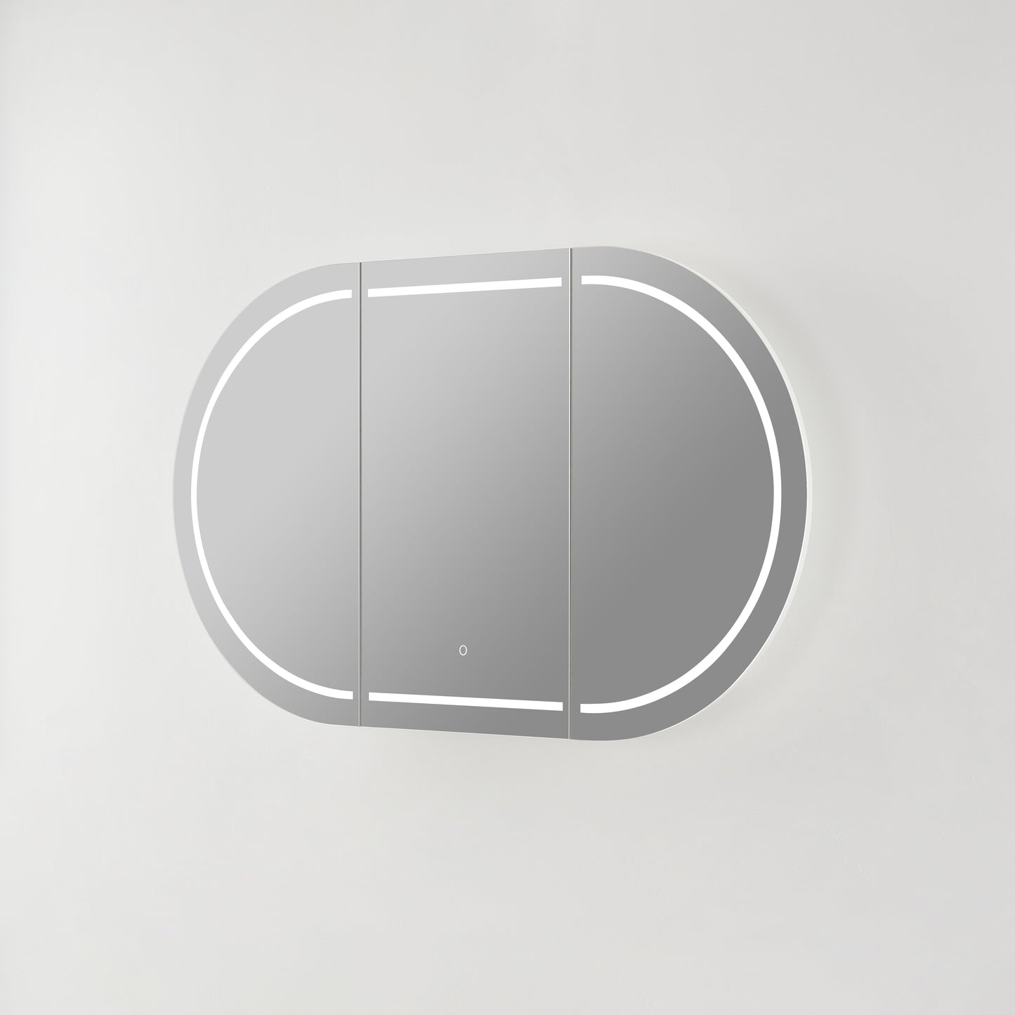 Olivia LED PVC Mirror Shaving Cabinet 1200/1500mm OPLSV1275-1580MW-LED/OPLSV1275-1580MB-LED