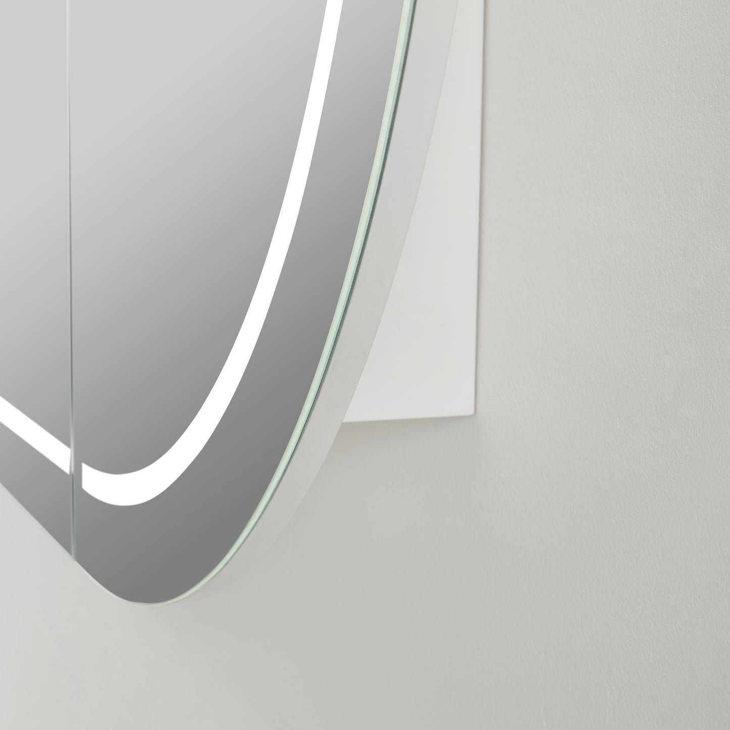 Olivia LED PVC Mirror Shaving Cabinet 1200/1500mm OPLSV1275-1580MW-LED/OPLSV1275-1580MB-LED