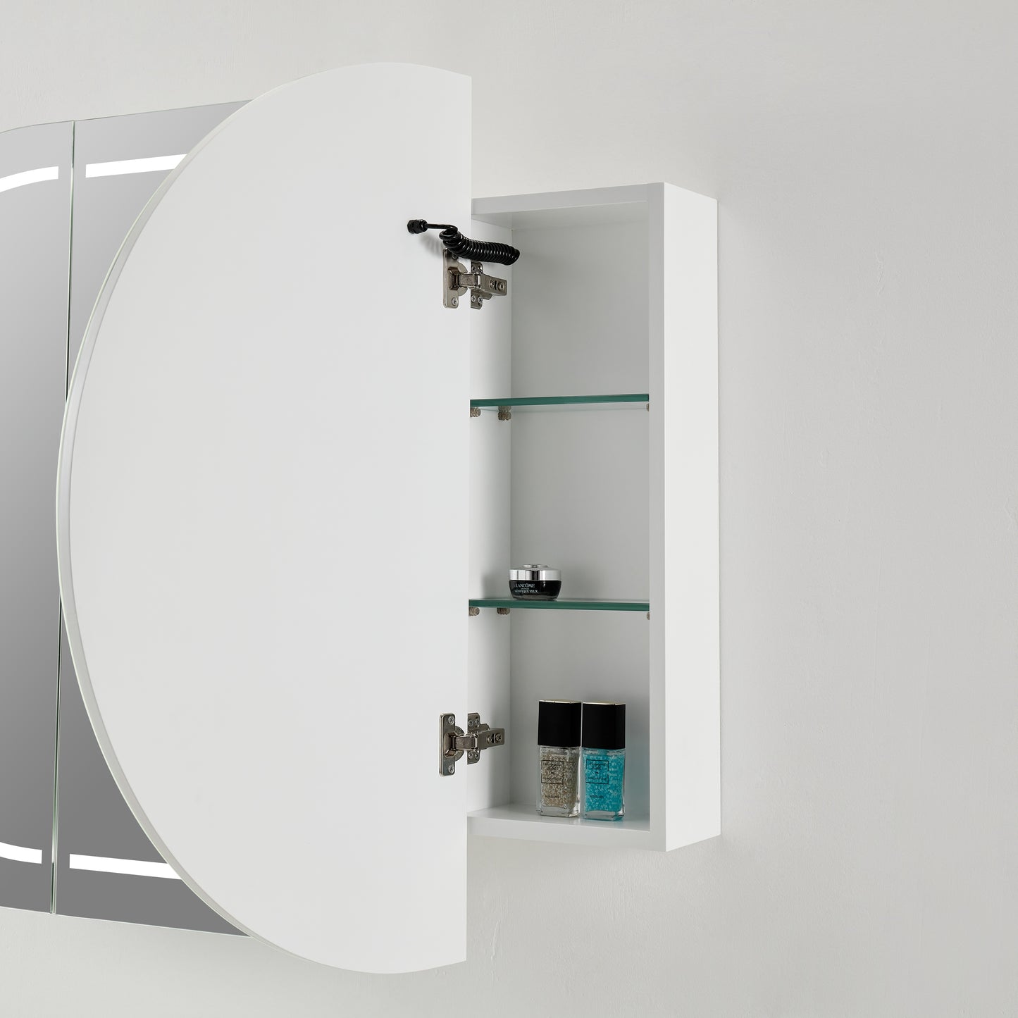 Olivia LED PVC Mirror Shaving Cabinet 1200/1500mm OPLSV1275-1580MW-LED/OPLSV1275-1580MB-LED