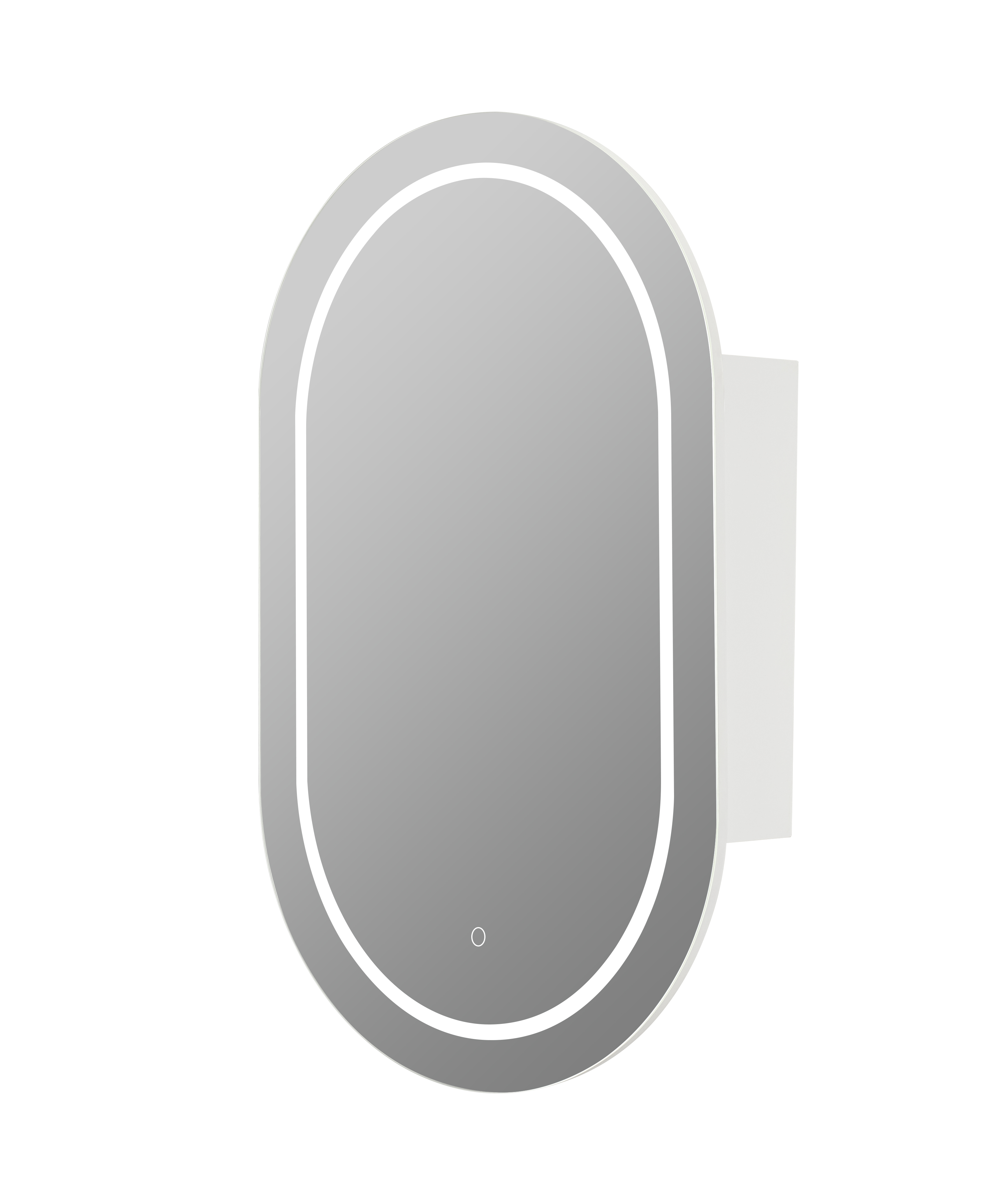 LED PVC Mirror Shaving Cabinet – Modern Bathroom Storage 450x900x155mm