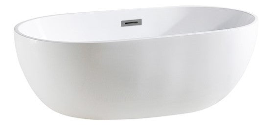 1000/1300/1395/1530/1690mm Olivia Acrylic Freestanding Bathtub