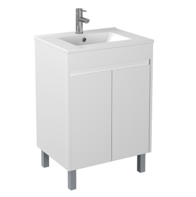 750*370*545mm White ployurethane PVC Narrow Vanity Polar P73LG