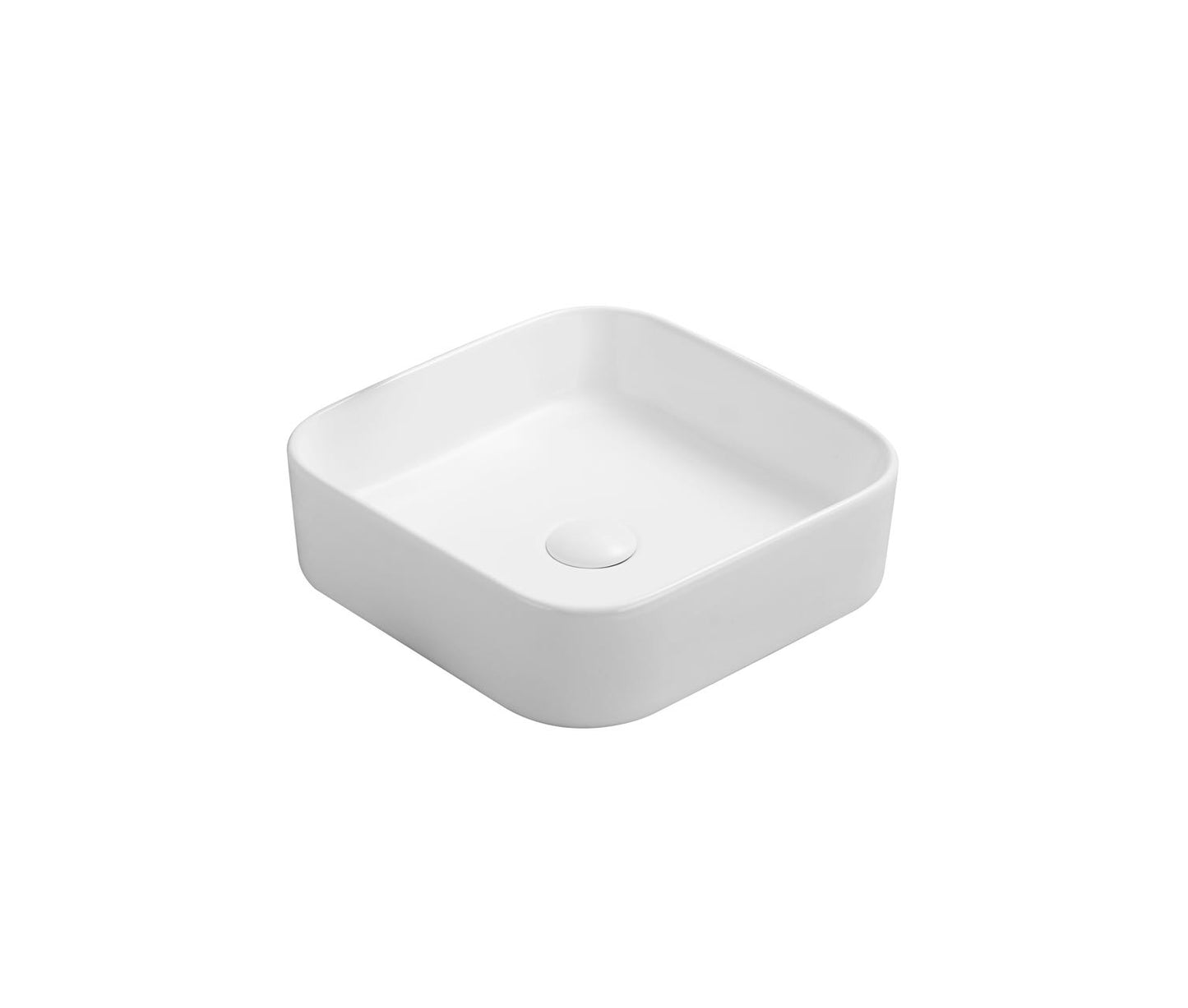 370*370*110mm Matte Black Basin Qubix PA3711