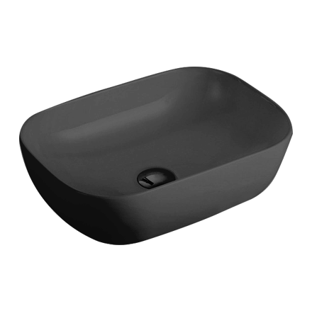465*375*120mm Gloss White Basin Qubix PA4637