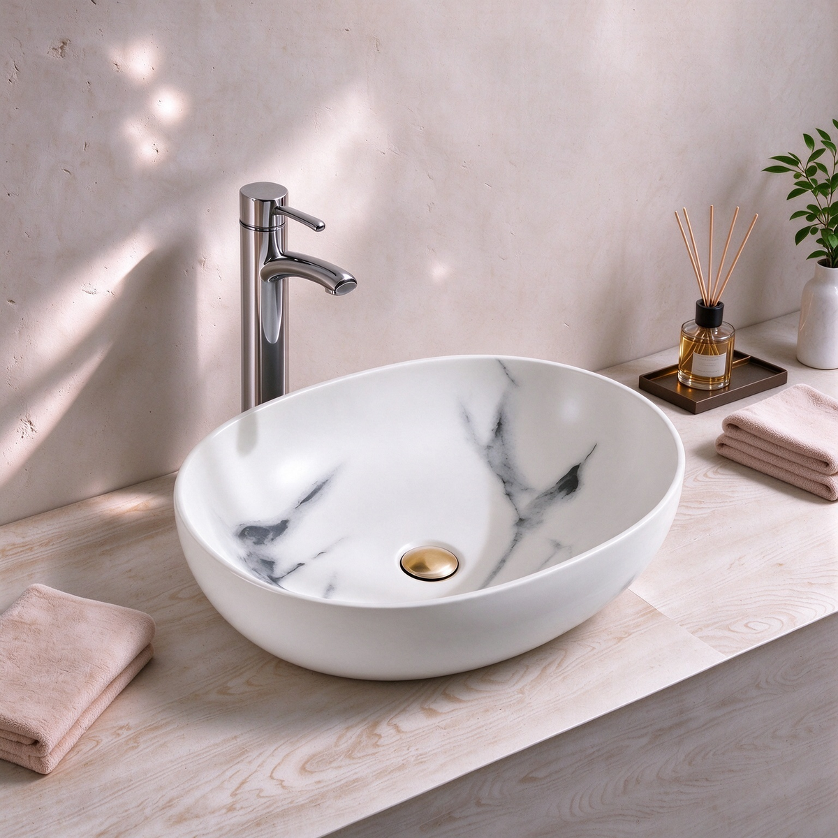 Cloud Ink Design Above Counter Basin 490*360*135mm