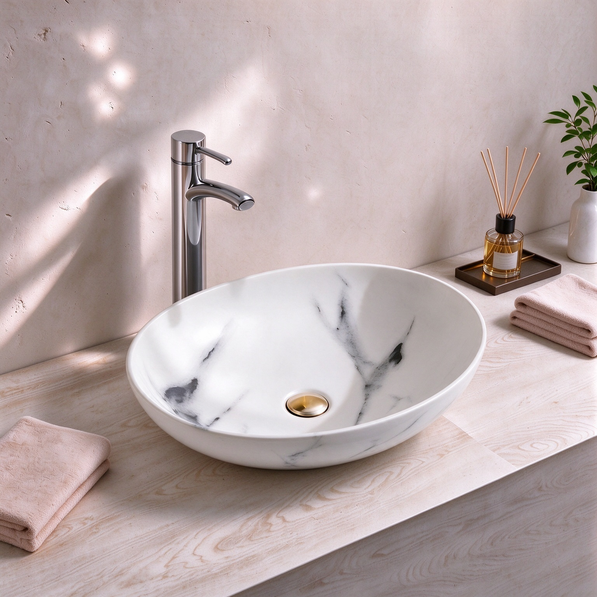 Cloud Ink Design Above Counter Basin 520*400*135mm