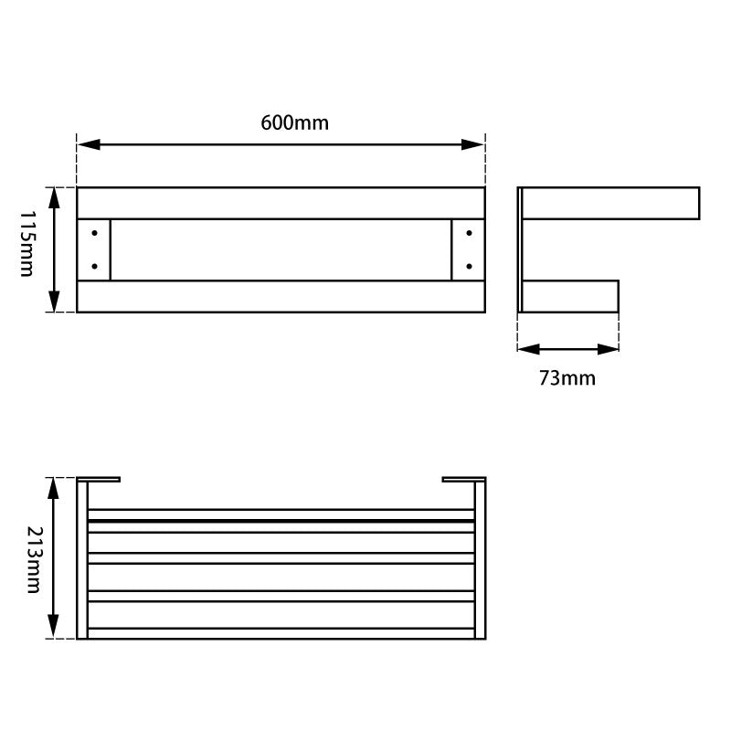 Towel Bar Durable 304 Stainless Steel