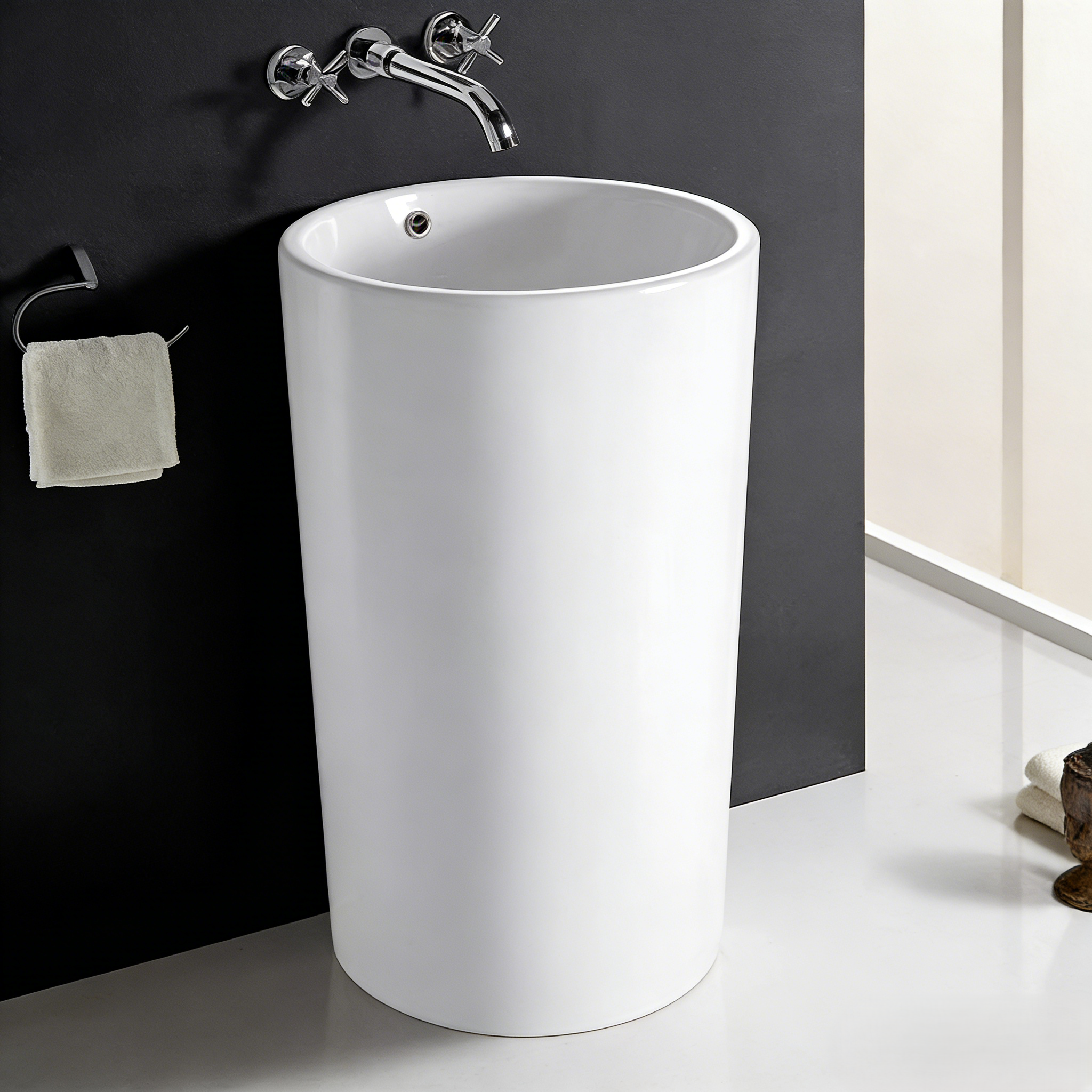 Ceramic Pedestal Basin 460*460*830mm