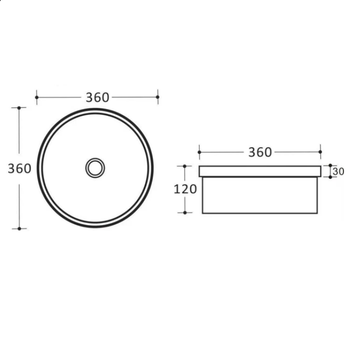 Insert Basin 360*360*120mm