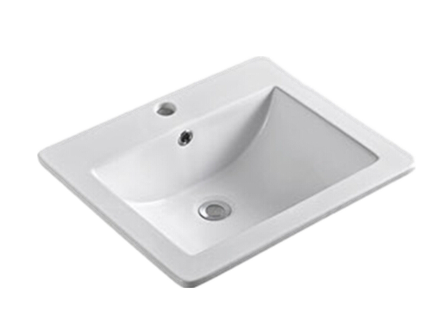 Gloss White Fine Ceramic Insert Basin 535*465*170mm
