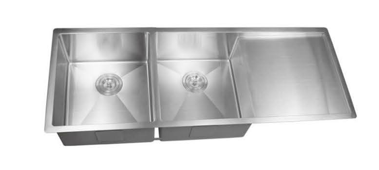 Seamless Metal Kitchen Basin 1160*450*220mm(Matte Black/Brushed Gold/Gun Metal/Stainless Steel) (Luxern)