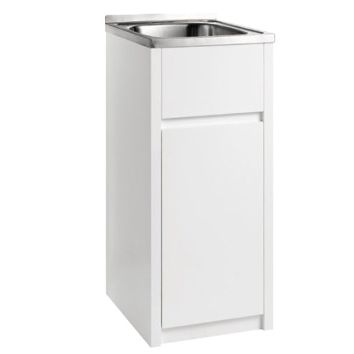 Stainless Laundry Sink with PVC cabinet 385-597mm PPLT390 /455 /600