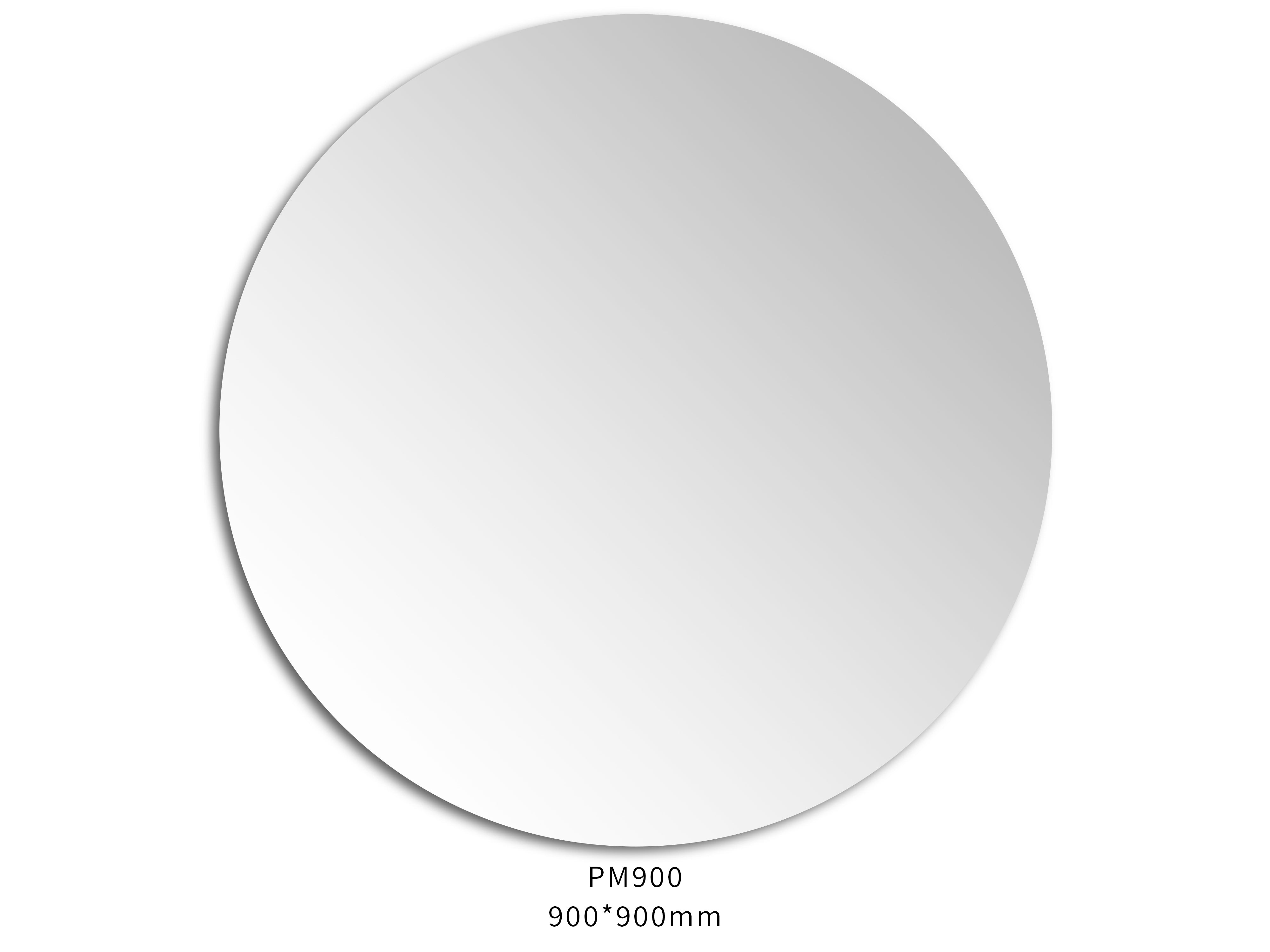 900×900mm Round Pencil Edge Bathroom Mirror – Plain Wall Mounted